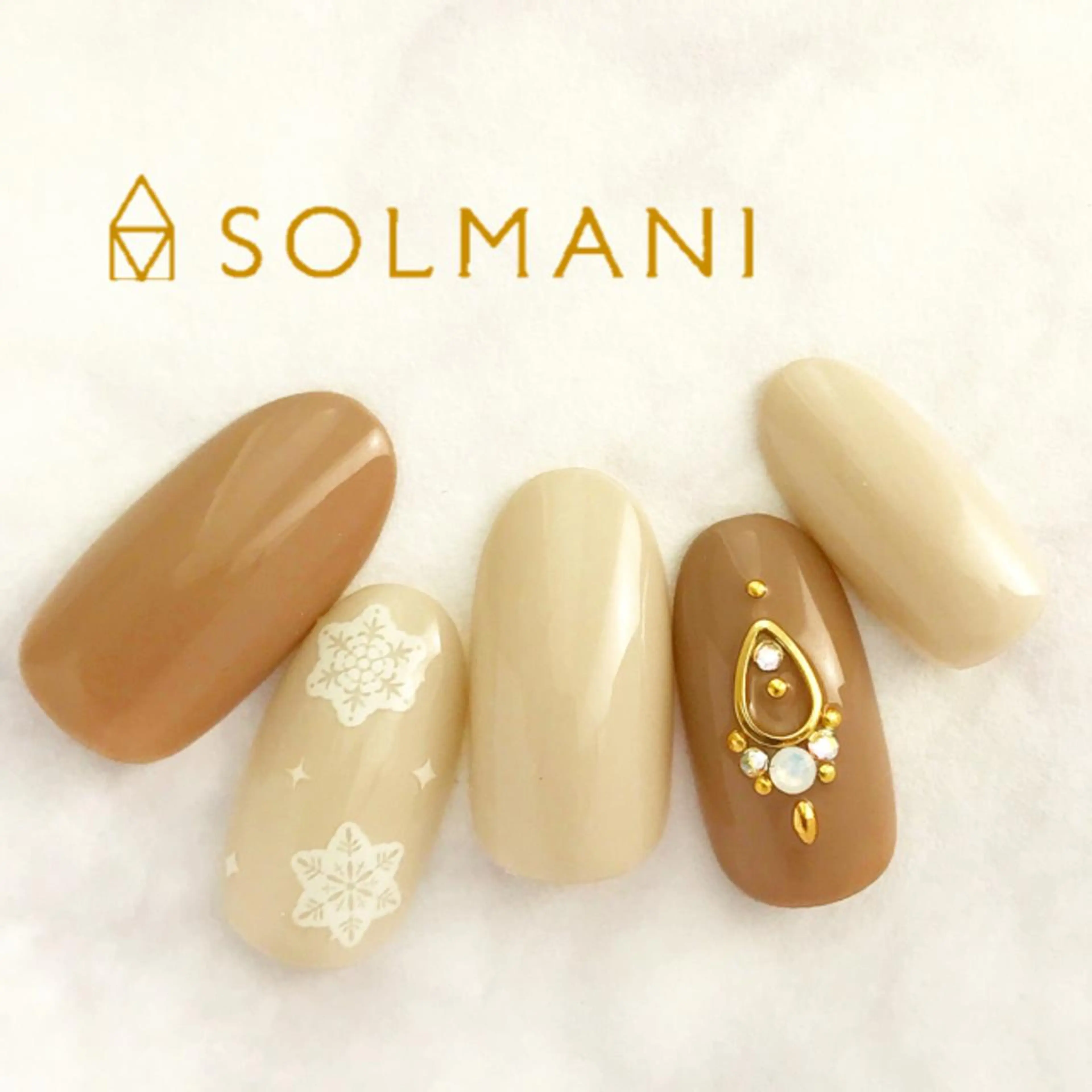 ネイル 冬ネイル SOLMANI 予約担当のネイルデザイン