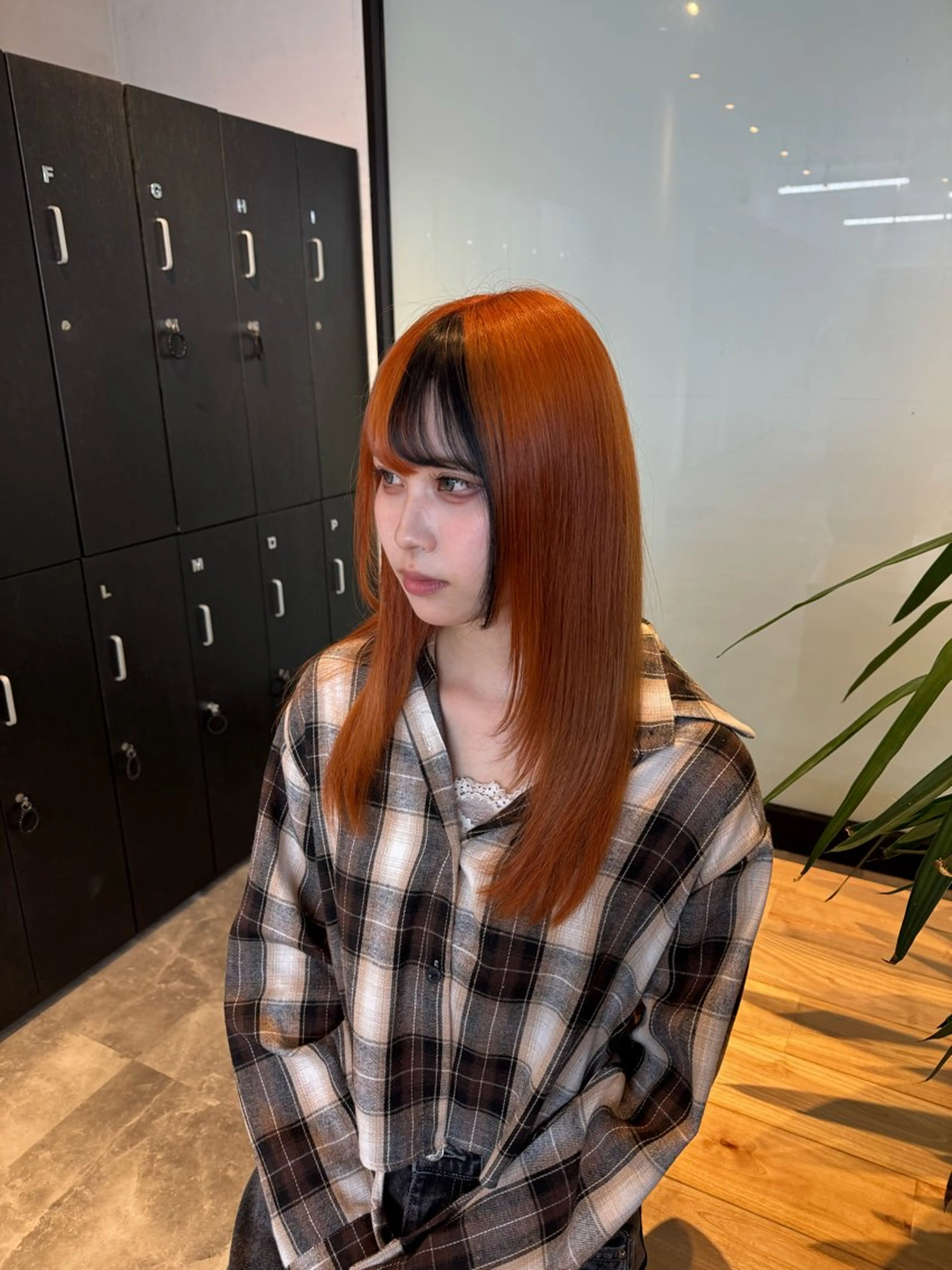 ロング カラー 蓮田 好良のヘアスタイル