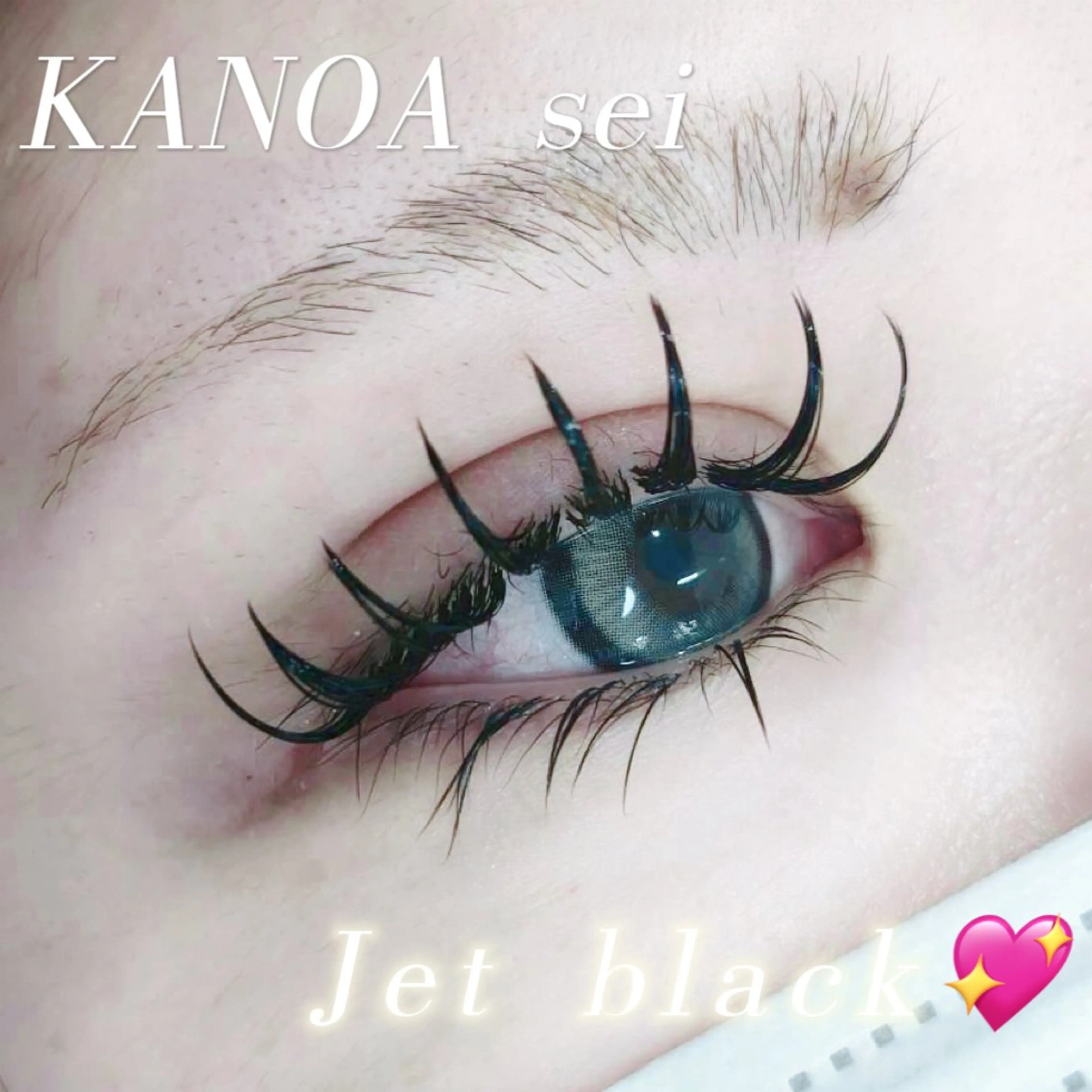 👑minimo限定👑ジェットブラック🖤60束💖【束感仕上げ➕550】の写真