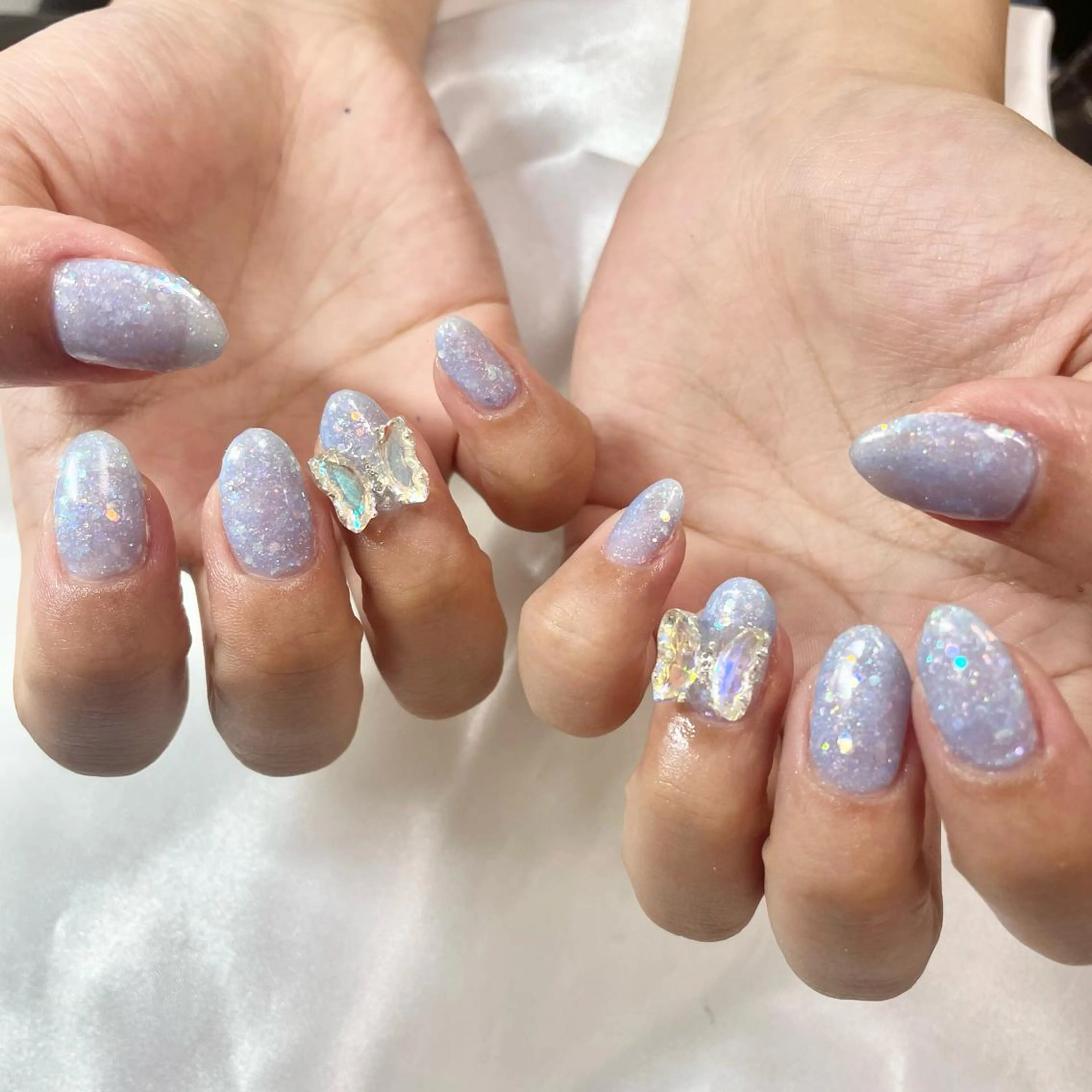 ネイル 水色 ハンドネイル 🎀AYAKO 🎀中韓ネイルのネイルデザイン