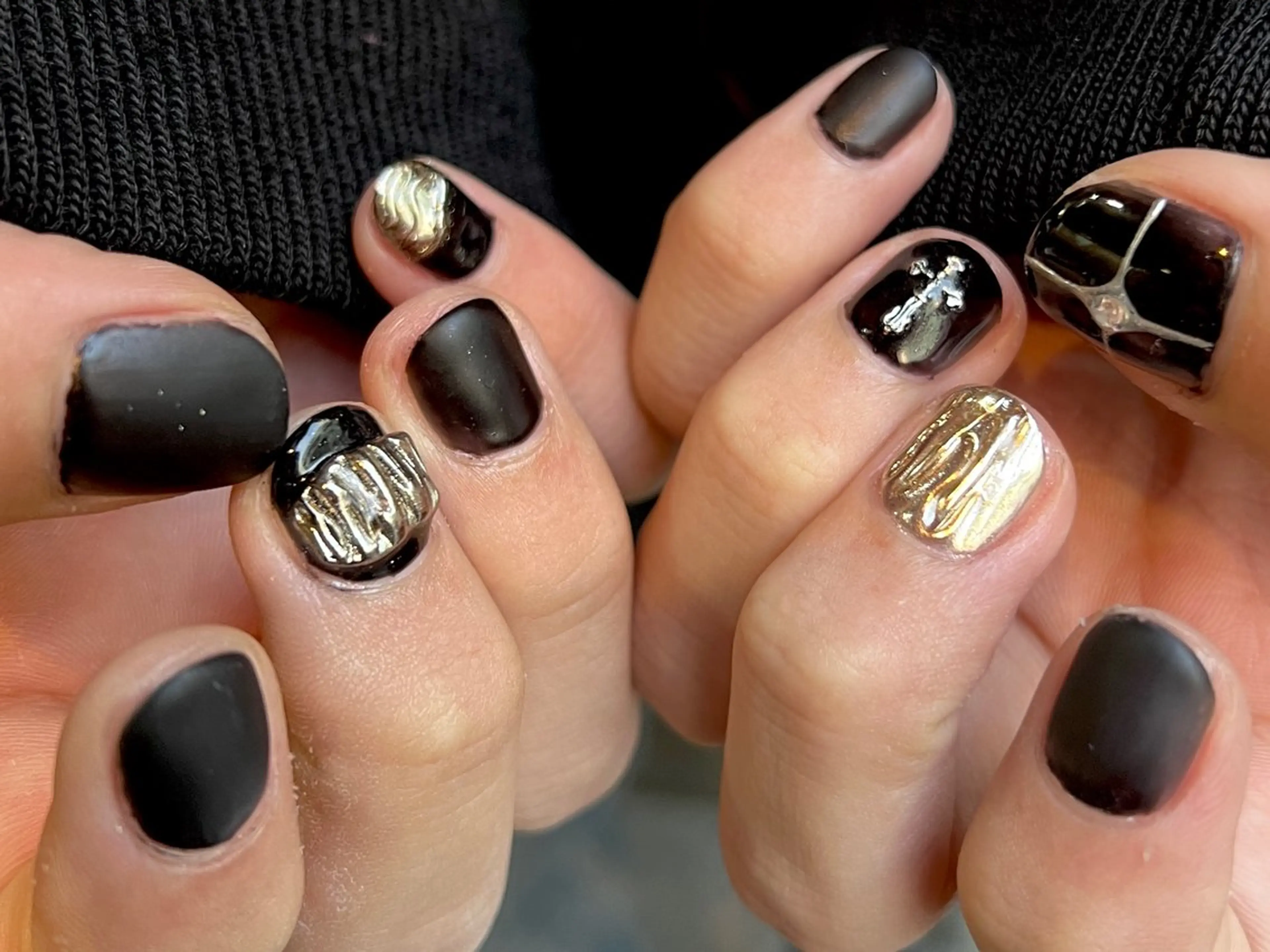 ネイル メンズネイル ハンドネイル 個性派ニュアンス nuts nail所属・【池袋】nuts nail　なつみのネイルデザイン