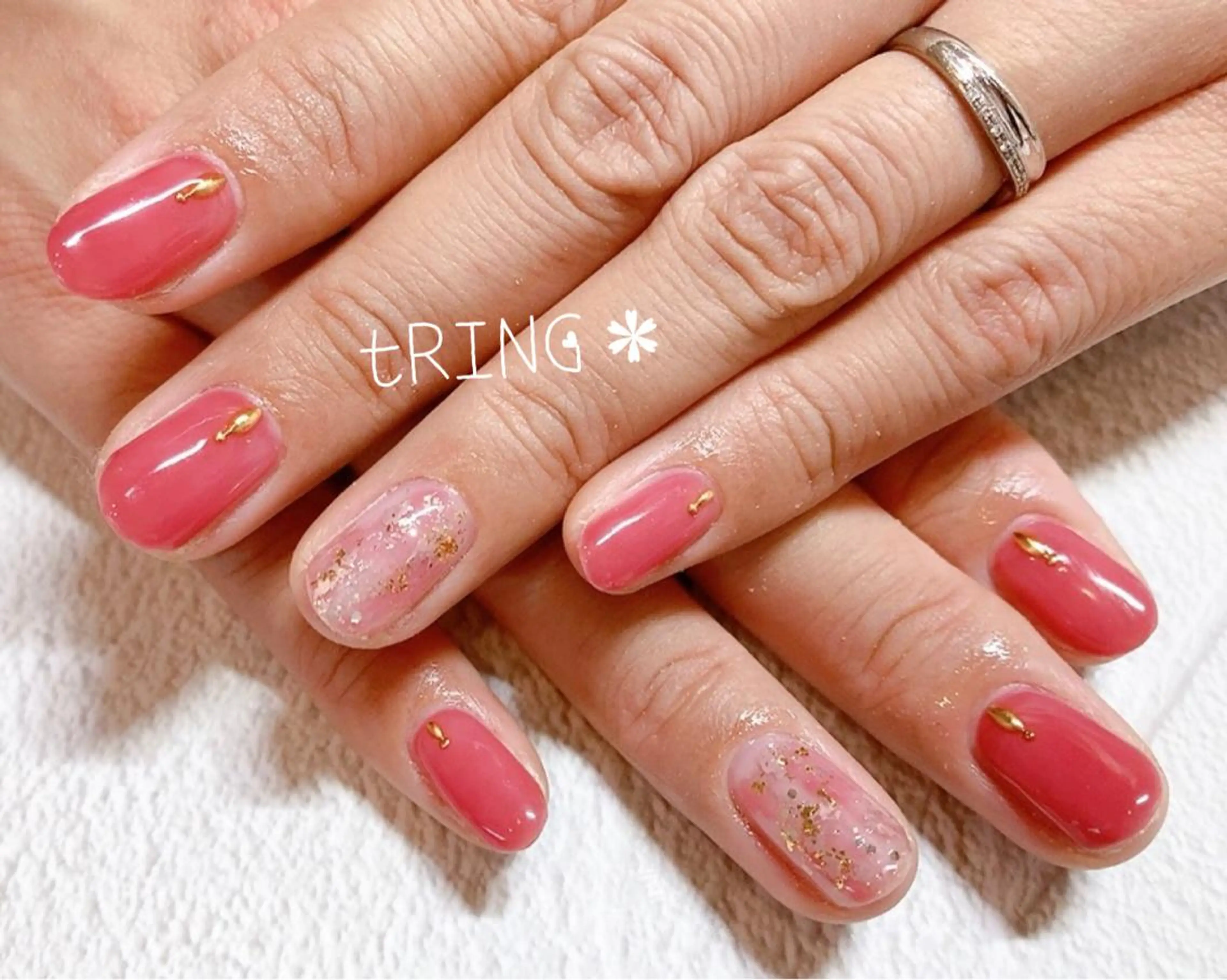ネイル ハンドネイル tRING＊ しいの木台のネイルデザイン