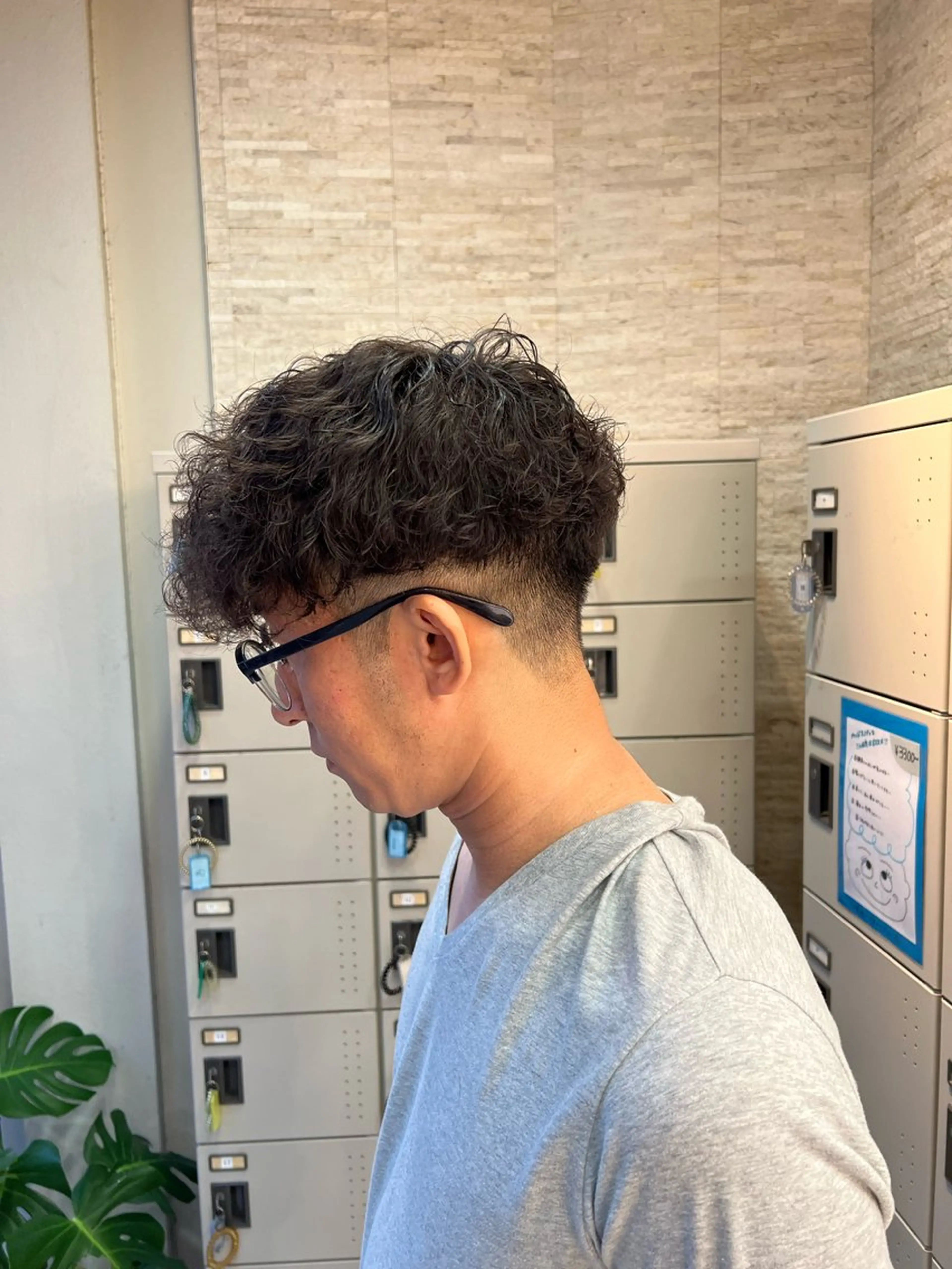 パーマ メンズ メンズパーマ スパイラルパーマ カット パーマ メンズ特化/勝田駅/ 佐和駅/鈴木輝瑠/のヘアスタイル