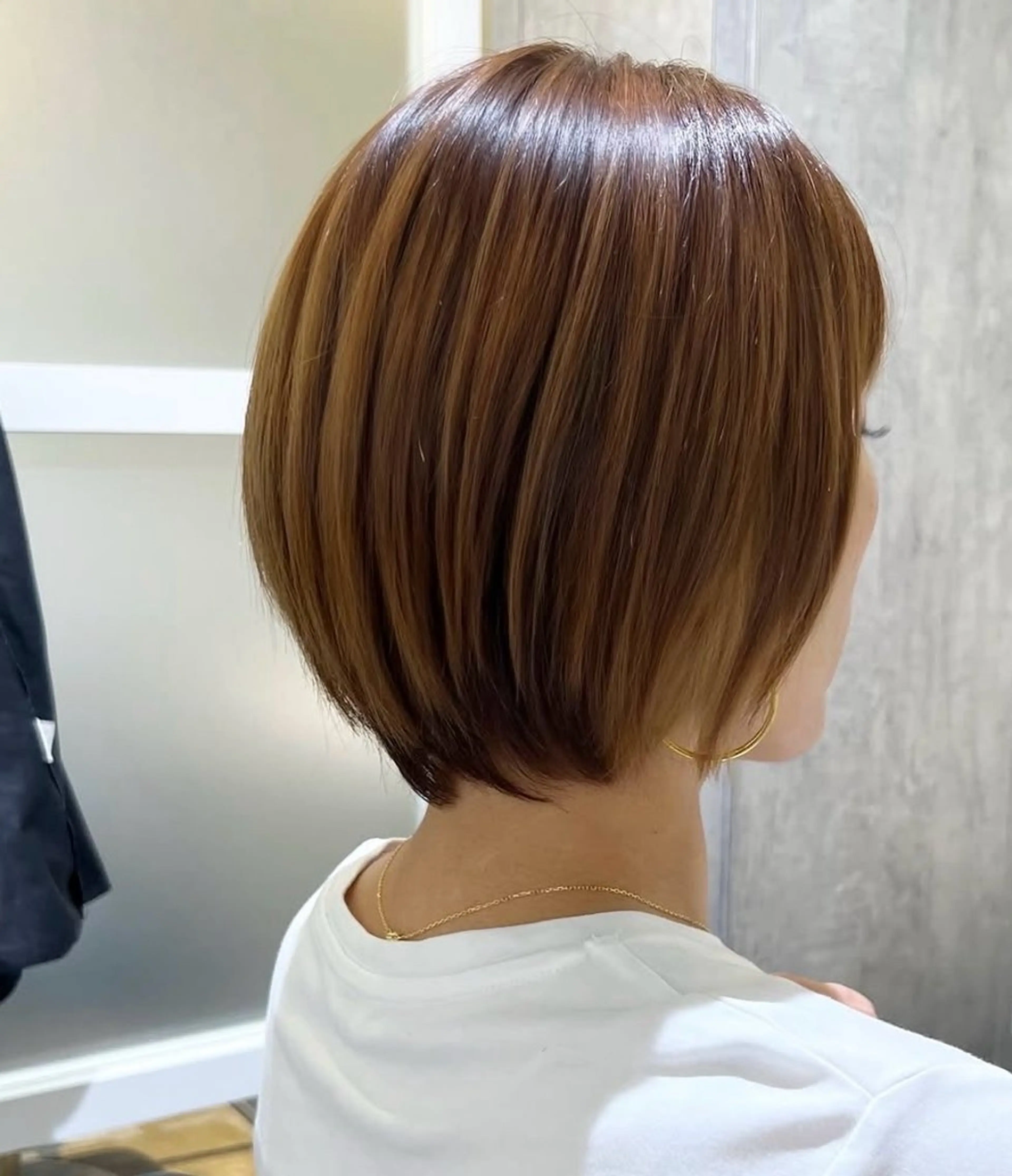 ショート カラー ヘアカラー トリートメント 艶髪カラー☘️ CHISATOのヘアスタイル