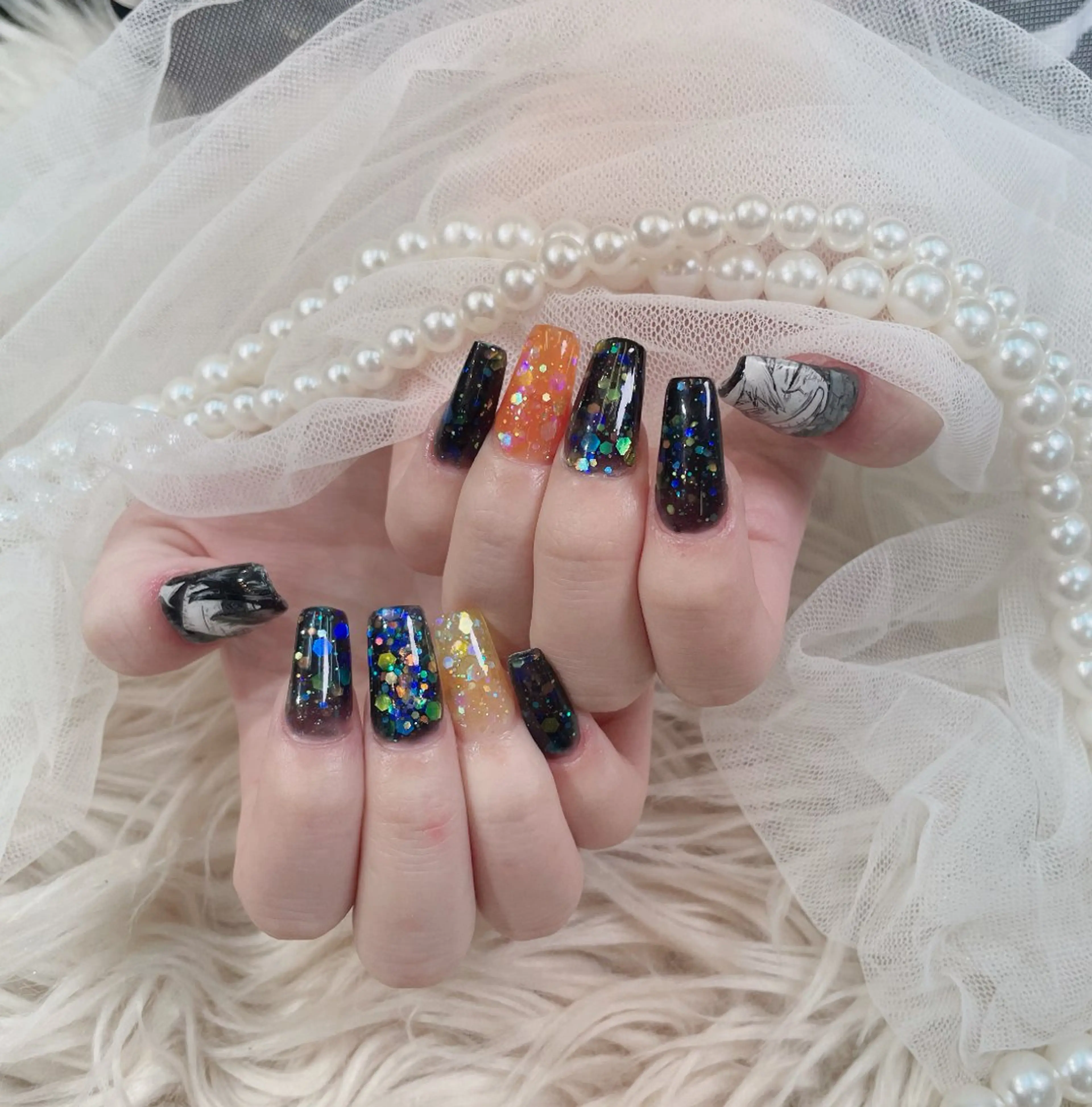 【期間限定】痛ネイル2枚➕スカルプワンカラーorグラデーションの写真