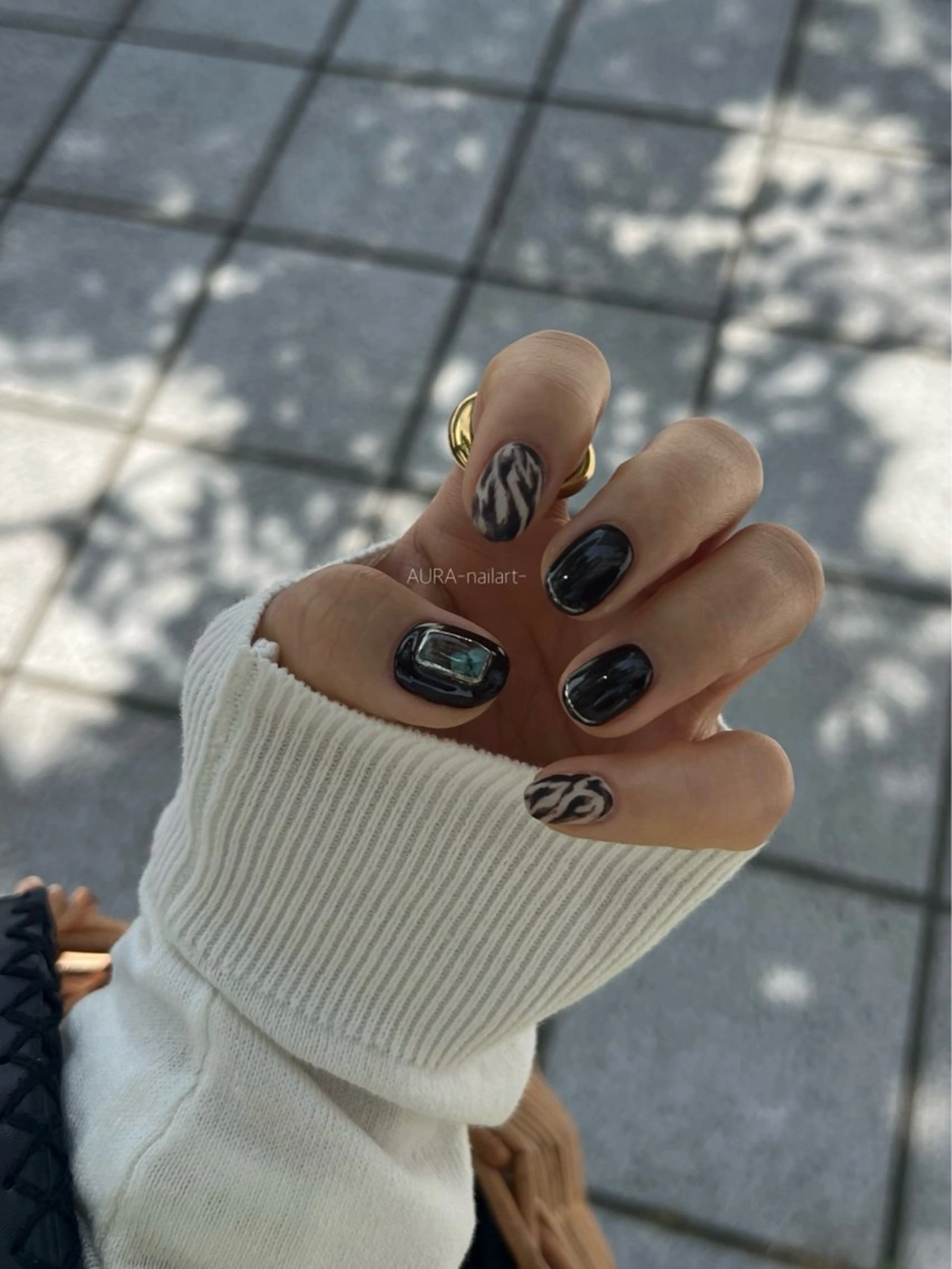 ネイル ハンドネイル AURA nailartのネイルデザイン