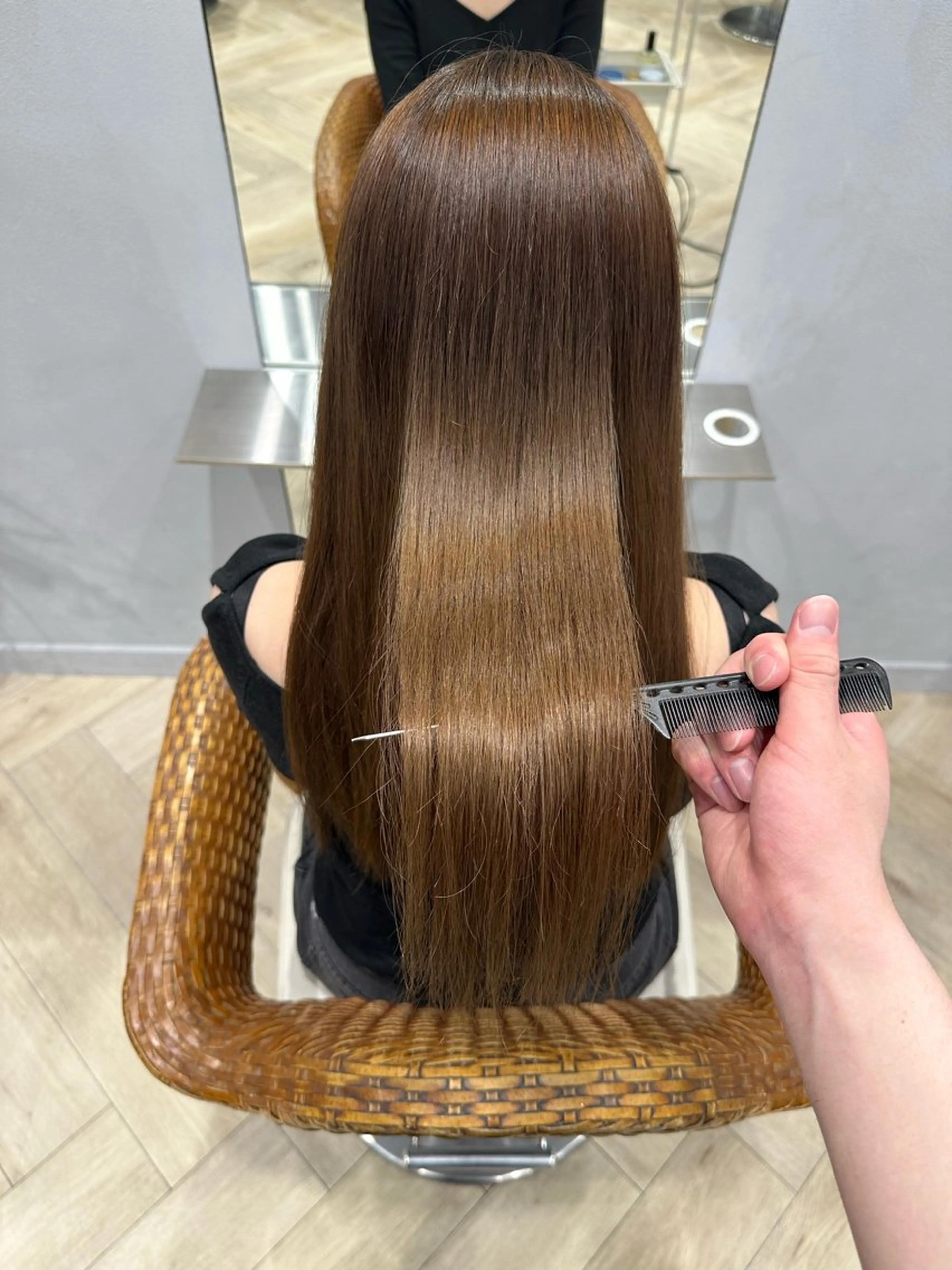 ロング 菊池 諒平のヘアスタイル