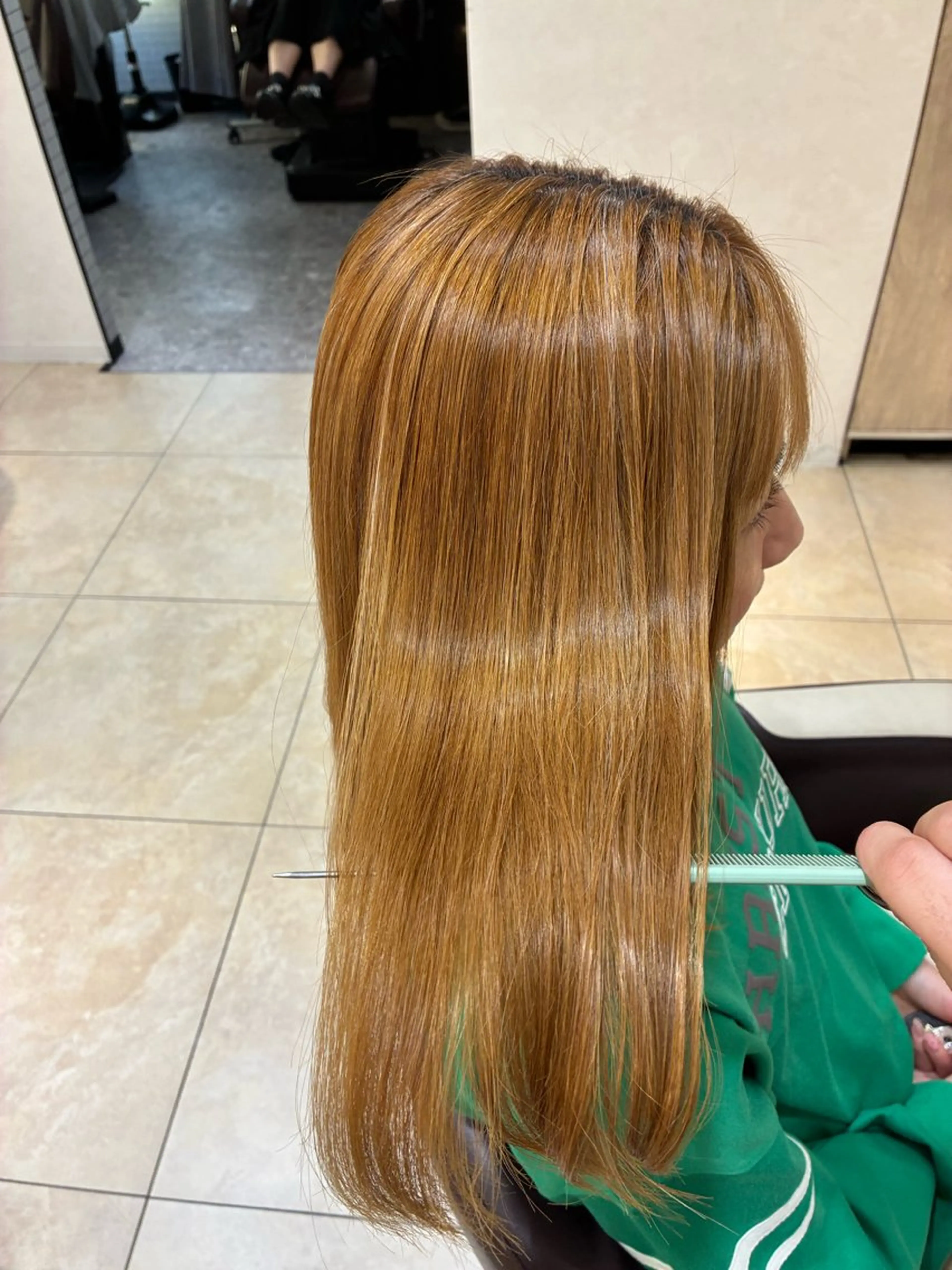 ロング 縮毛矯正 トリートメント 本田 拓未のヘアスタイル