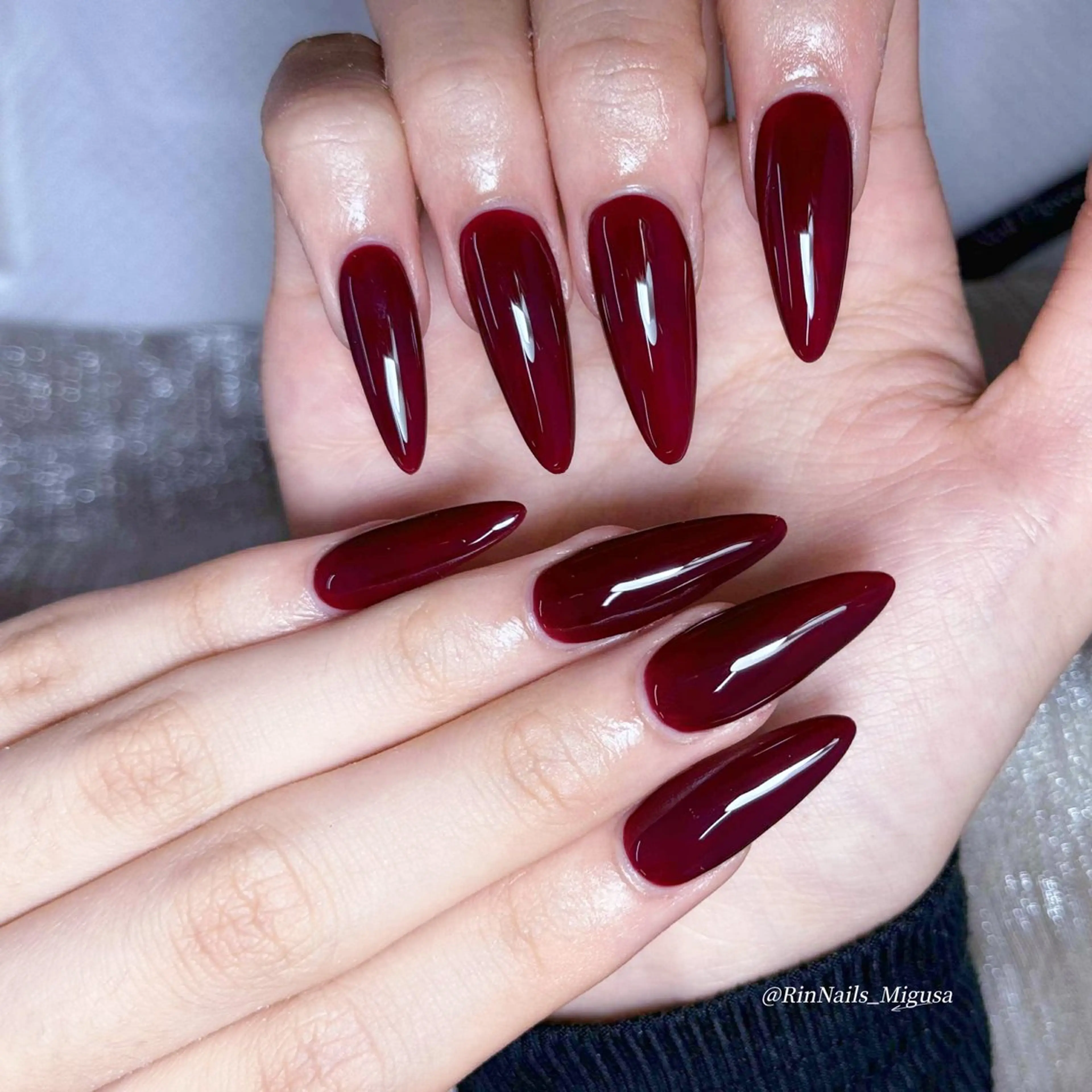 ロング RIN NAILS ᥫ᭡Migusaのネイルデザイン