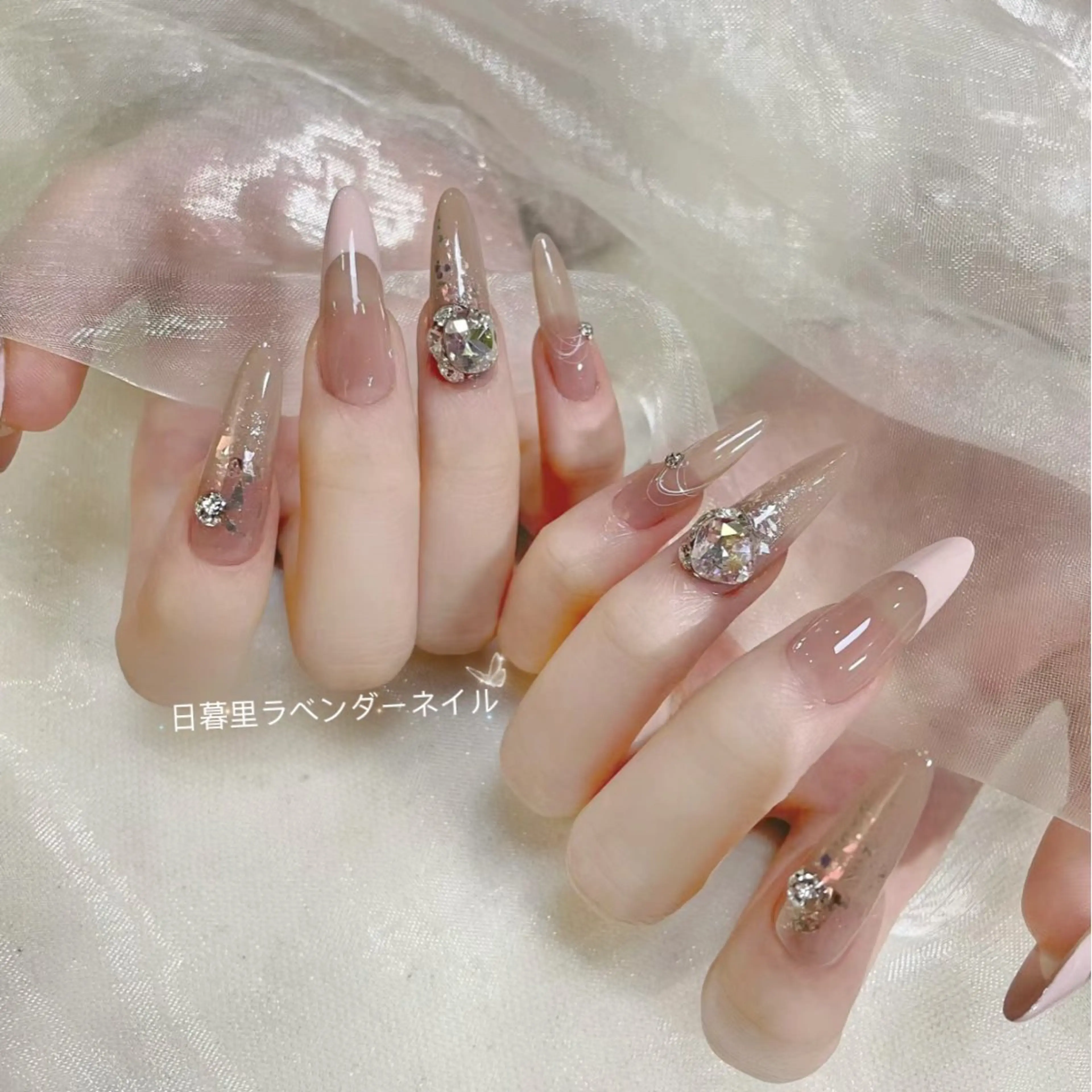 ネイル ハンドネイル ラベンダー💖日暮里 ルル💖ネイルのネイルデザイン