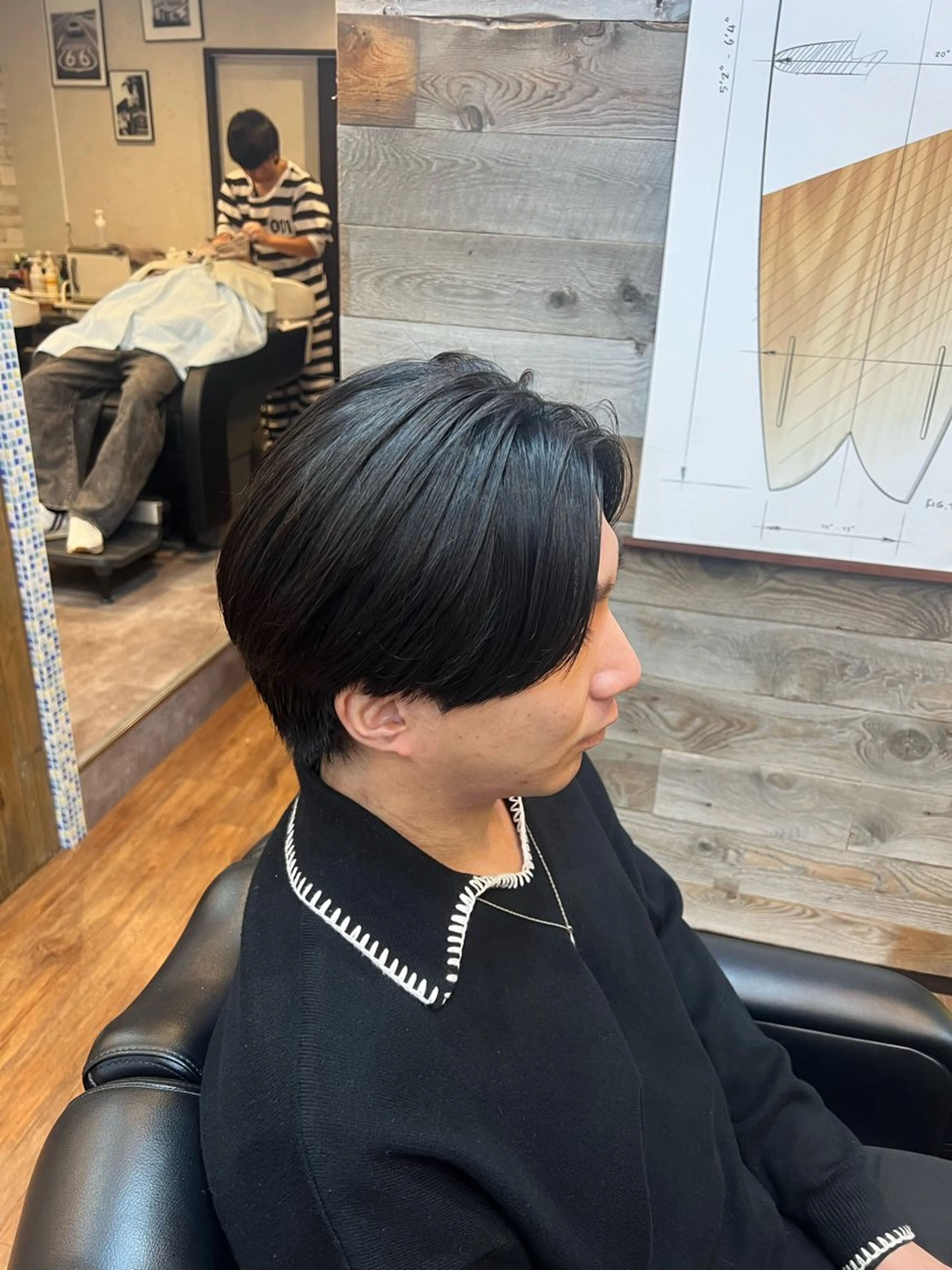 ミディアム メンズ ウメダ マサトのヘアスタイル