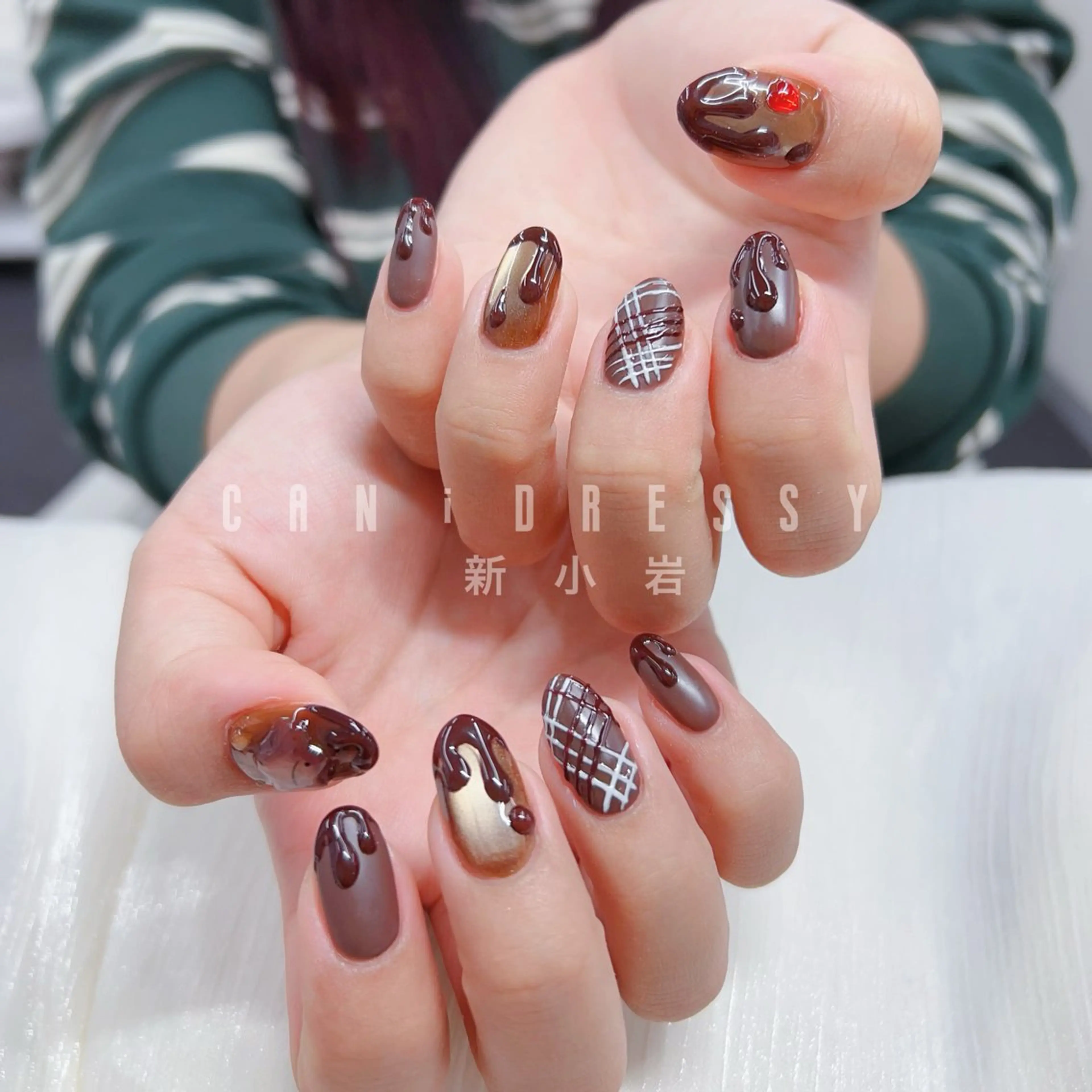 ネイル バレンタイン ハンドネイル キャンアイドレッシー 新小岩のネイルデザイン