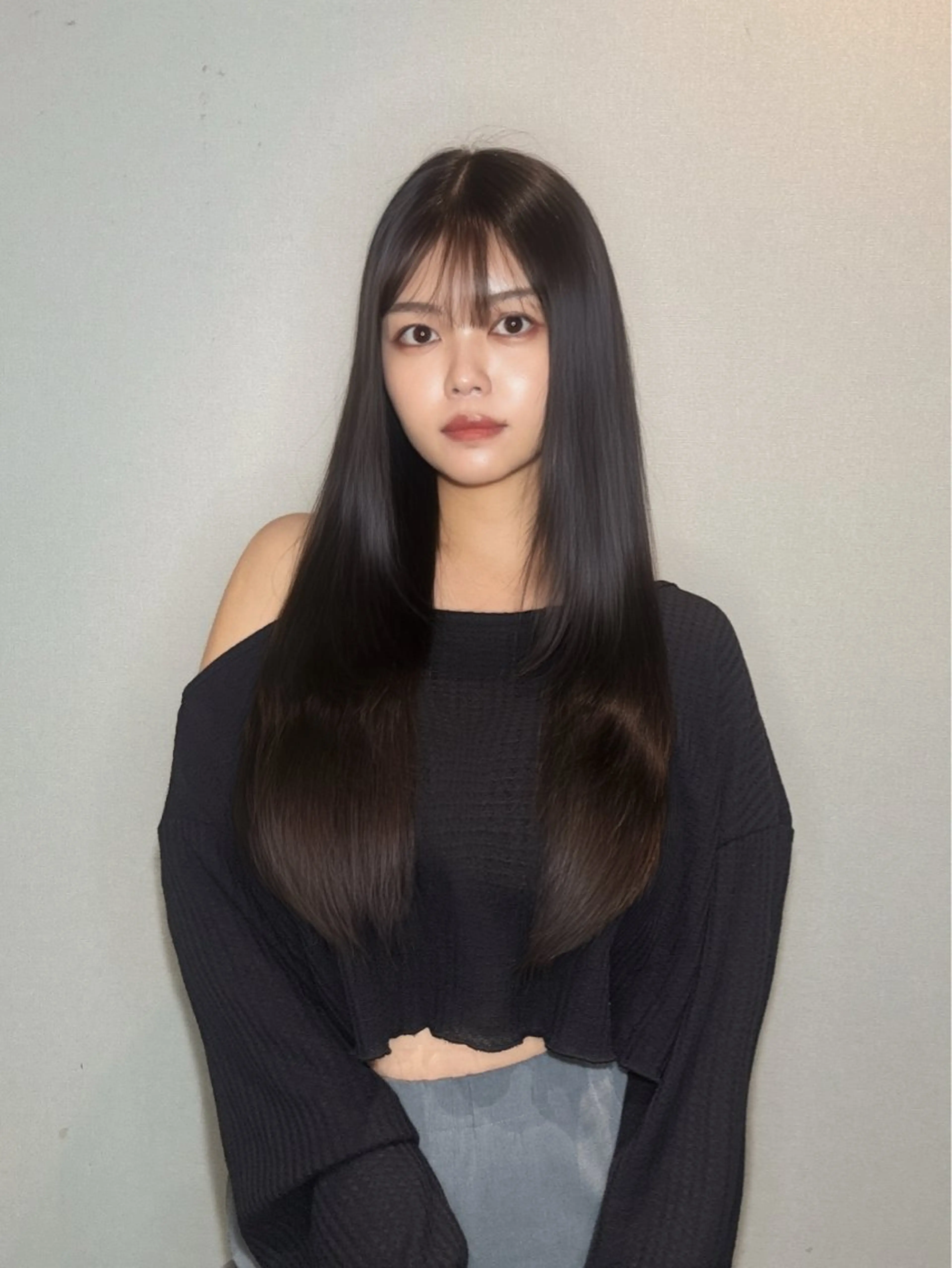 ロング 縮毛矯正 トリートメント 髪質改善/shuki 韓国/代表取締役のヘアスタイル