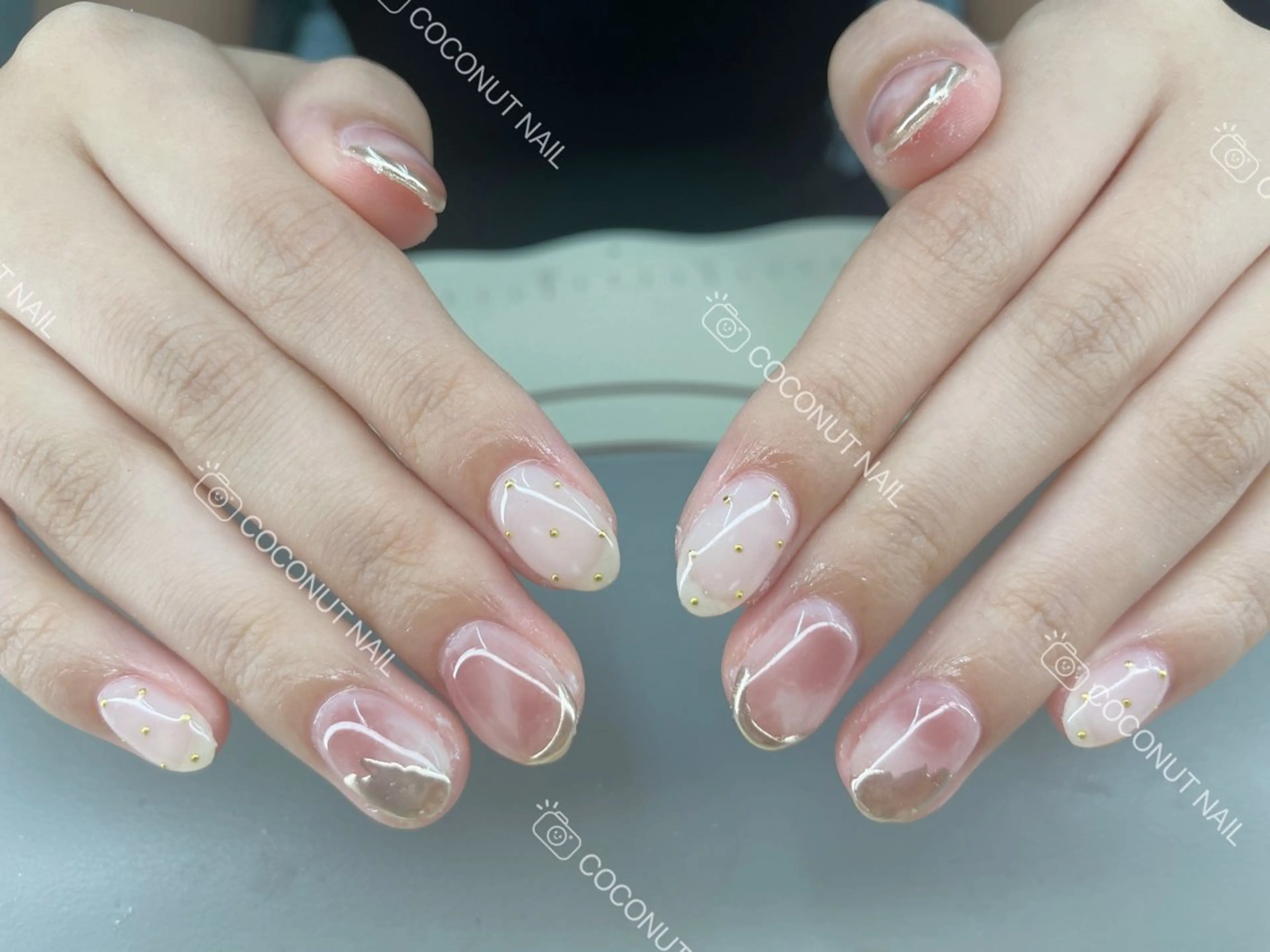 ネイル ハンドネイル 神田 ココナッツのネイルデザイン
