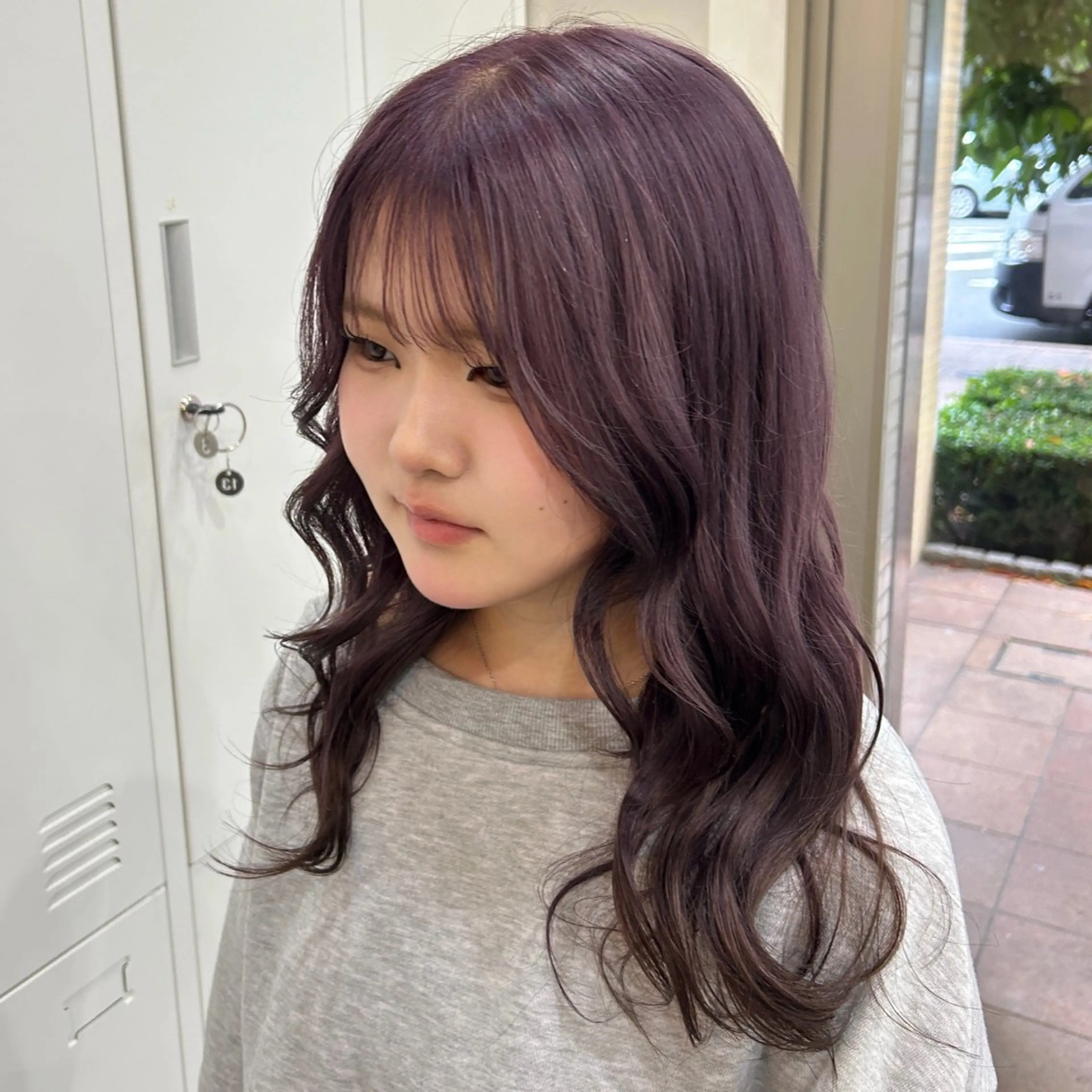 ロング ヘアカラー MIDORI🌙 透明感/ベージュのヘアスタイル