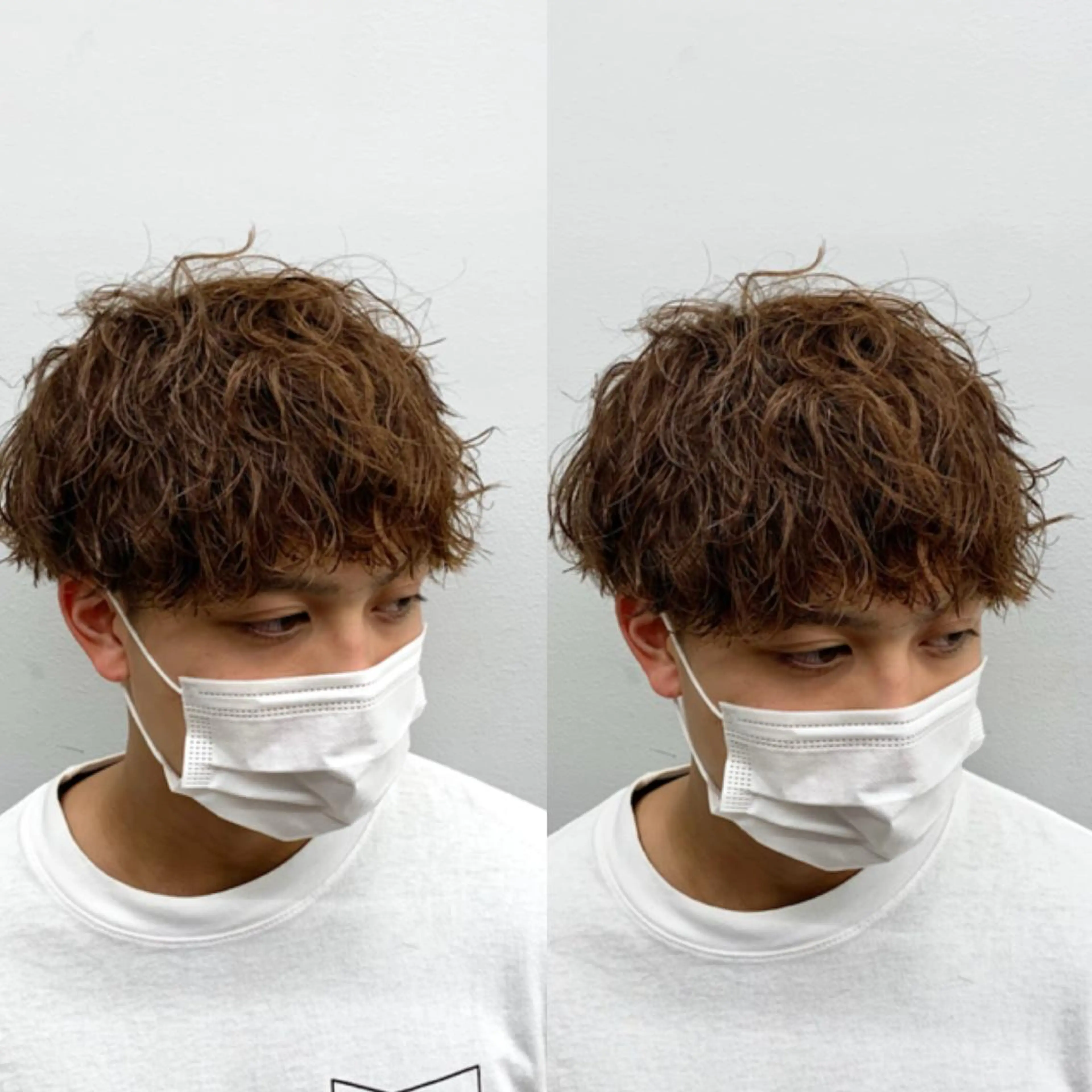 ショート メンズ カルマパーマ メンズパーマ hair&make NOISM -eha-所属・メンズ特化美容師/ 新井　洸太のヘアスタイル