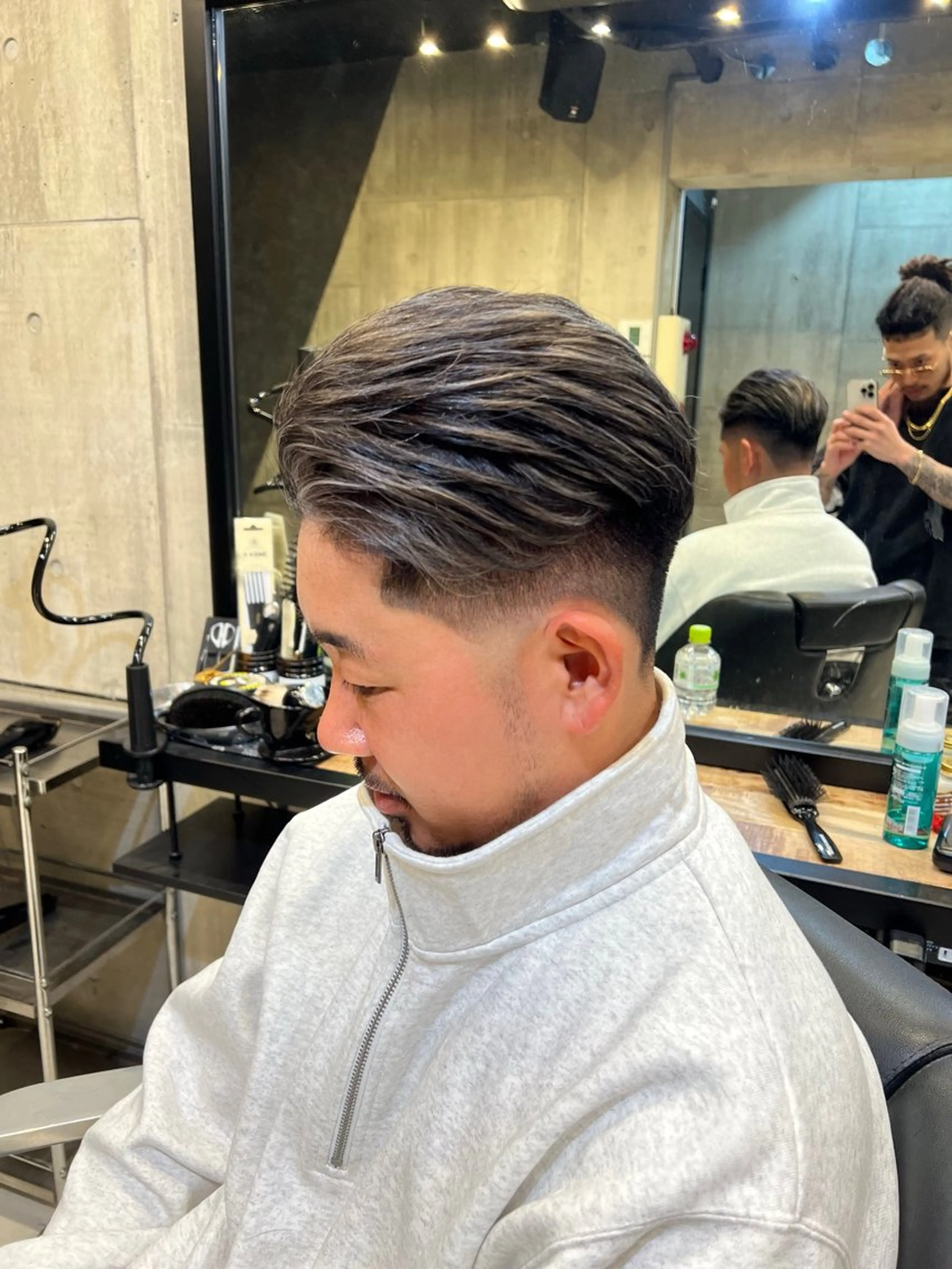 ショート カラー パーマ メンズ カット ヘアカラー パーマ トリートメント BINGO HAIR WORKS 【ビンゴヘアワークス】所属・🎱メンズフェード 特化HYOGA🎱のヘアスタイル