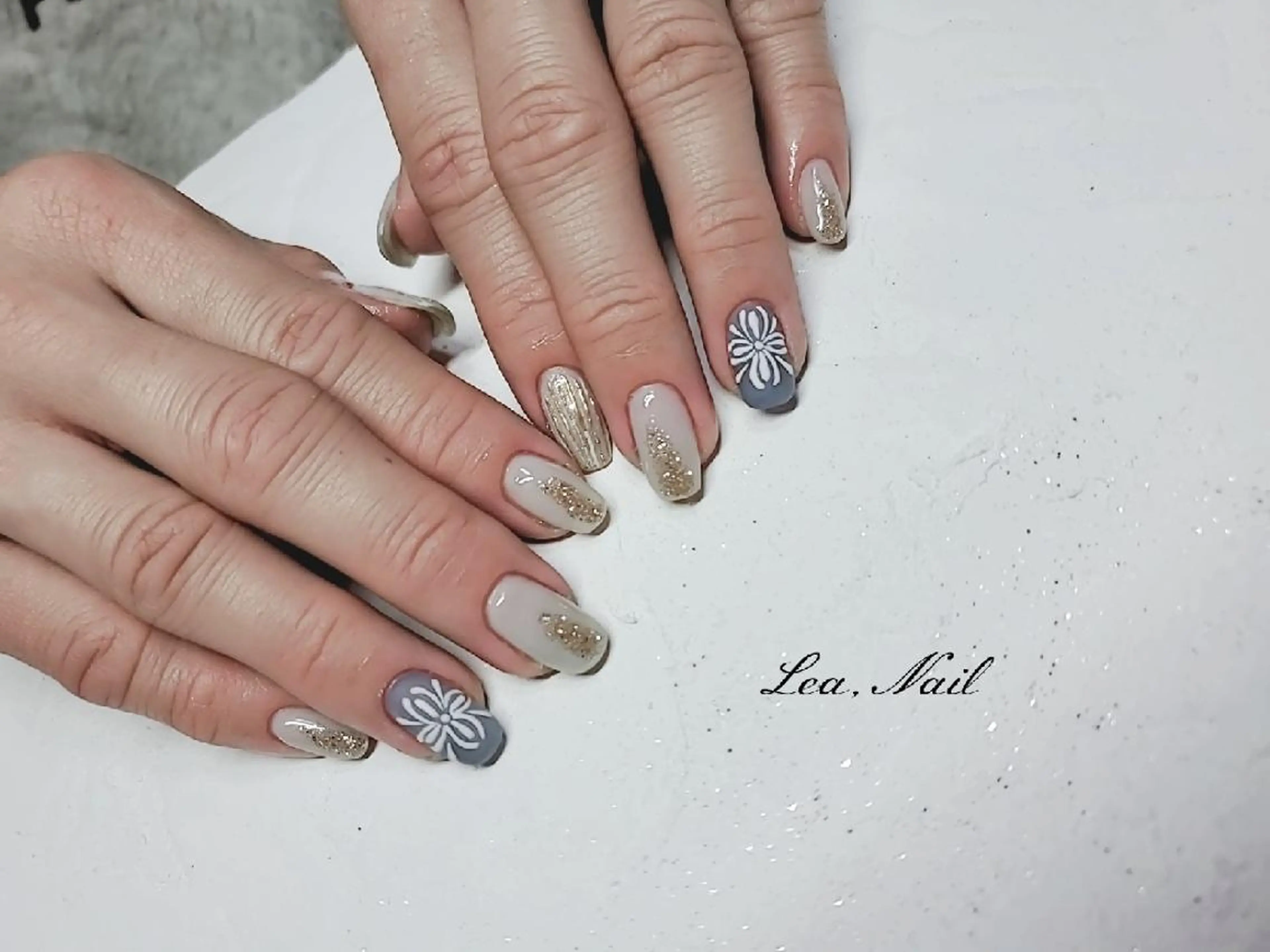 ネイル アートネイル 持ち込み Lea,Nail所属・松橋 愛のネイルデザイン