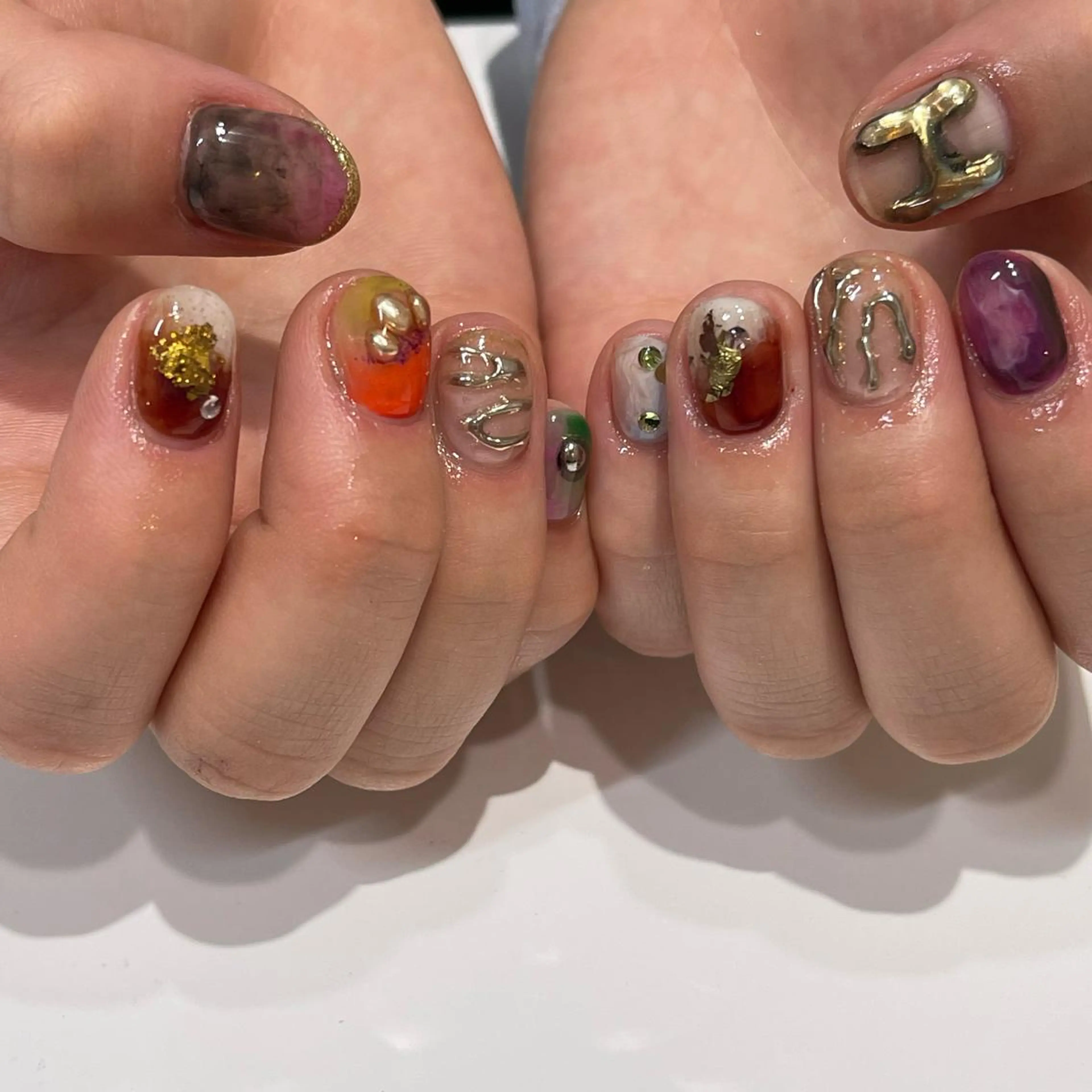 ネイル 8113 海外/y2k/韓国のネイルデザイン