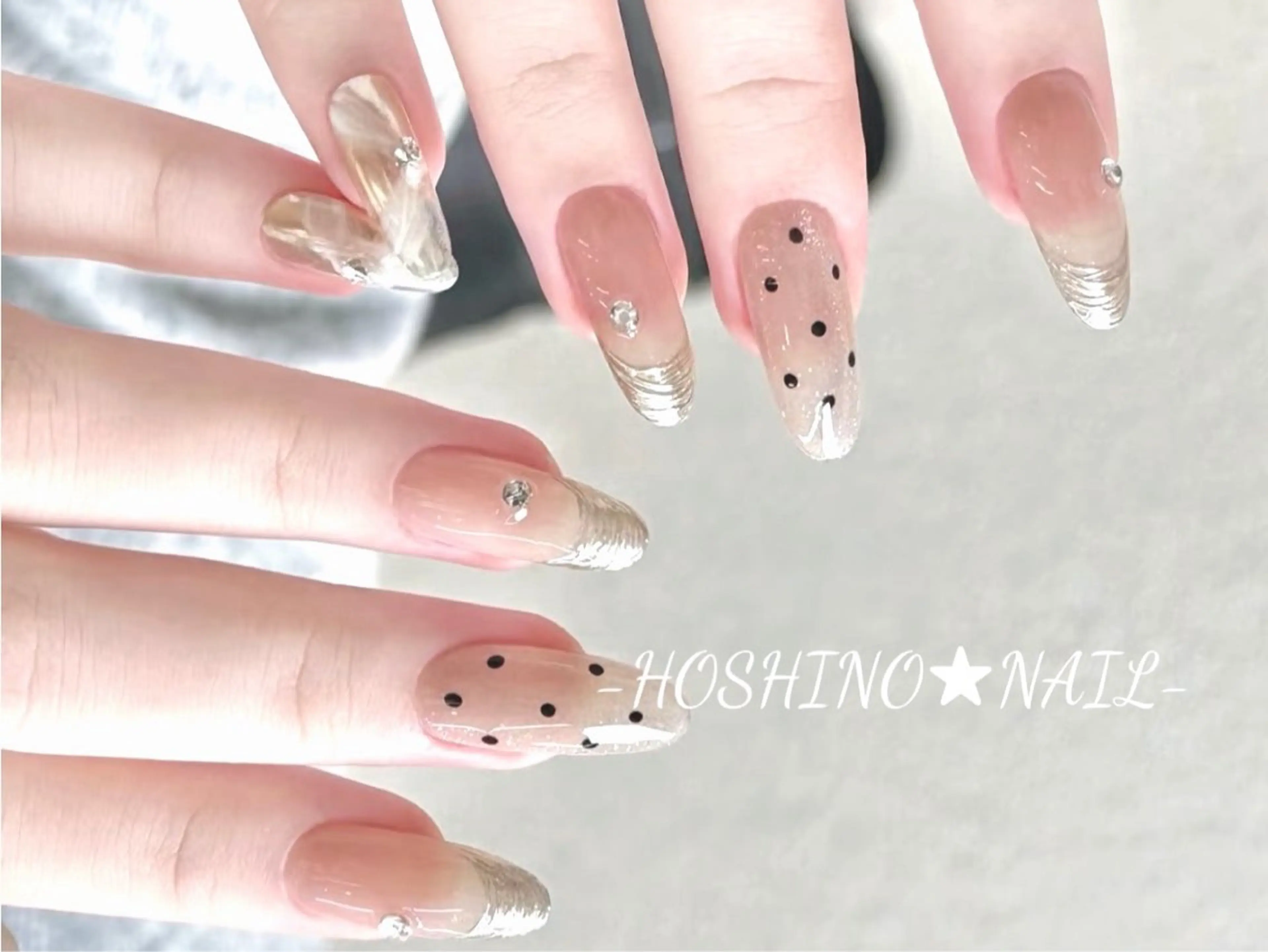 ネイル 長さ出し フットネイル ジェルネイル 韓国ネイル マグネットネイル ハンドネイル ★HOSHINO NAIL★新宿店のネイルデザイン