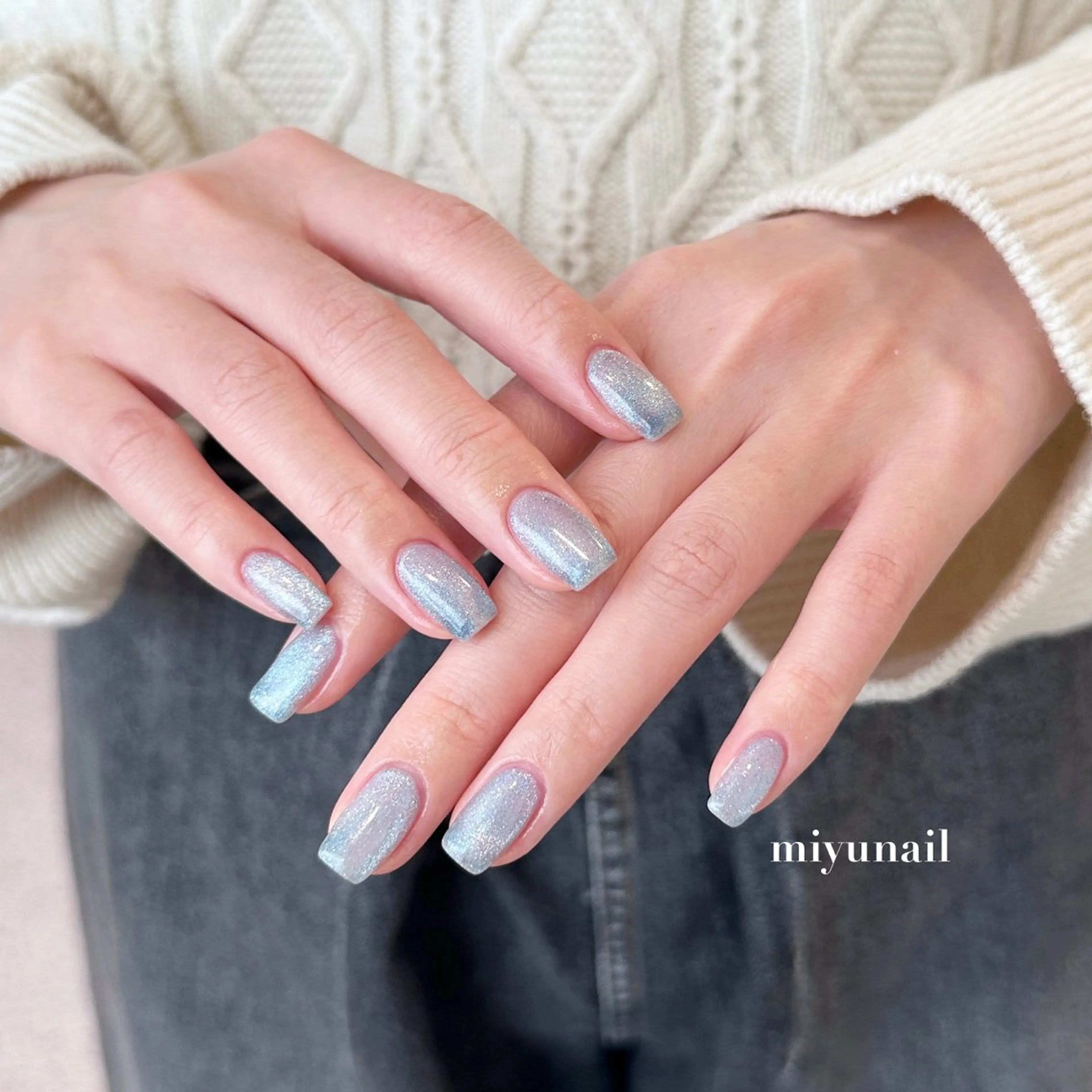 [hand]ジェル(オフ無し)マグネットorフラッシュワンカラー＋￥1000でパラジェル変更可能の写真