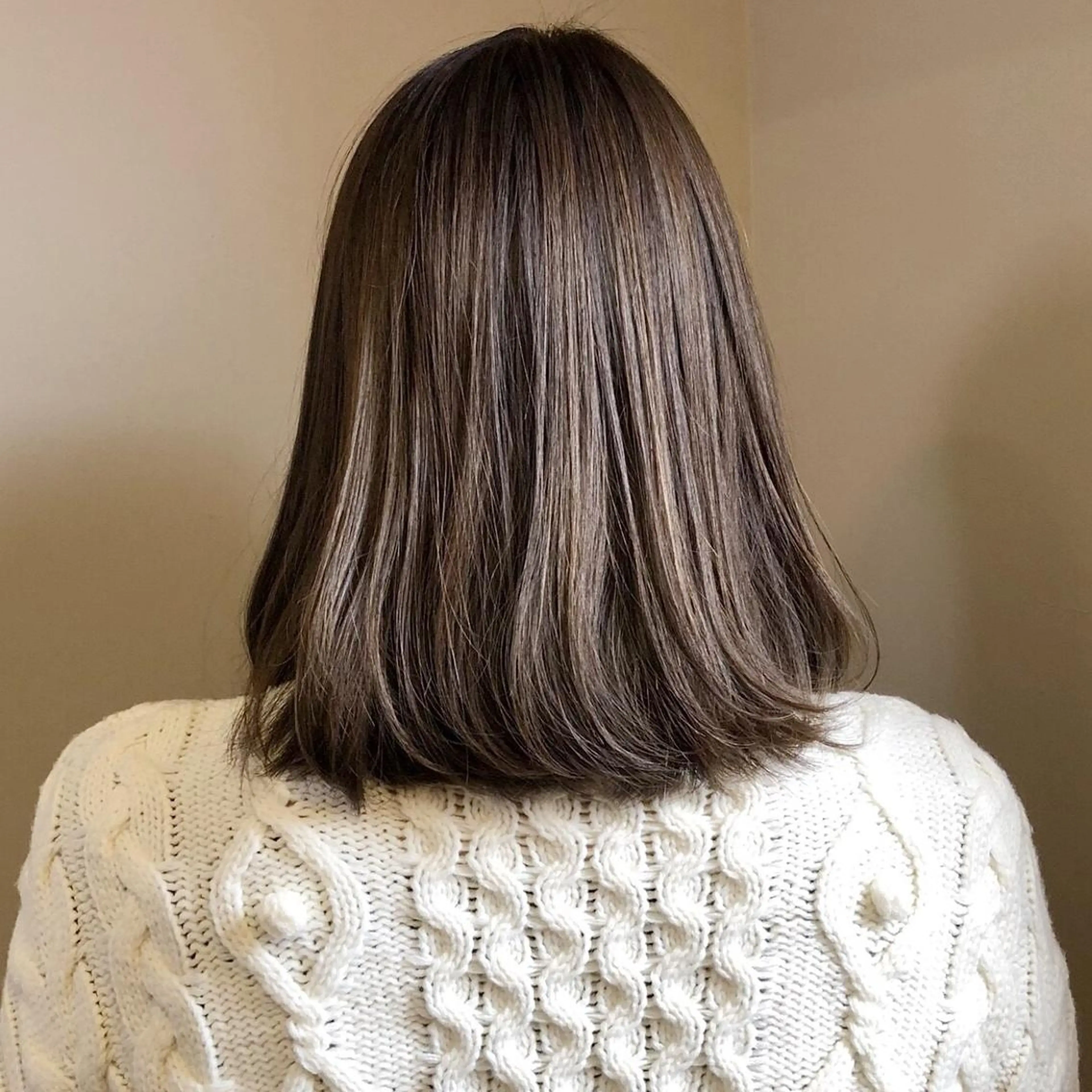 ミディアム カラー パープルカラー トリートメント 上川 美幸のヘアスタイル