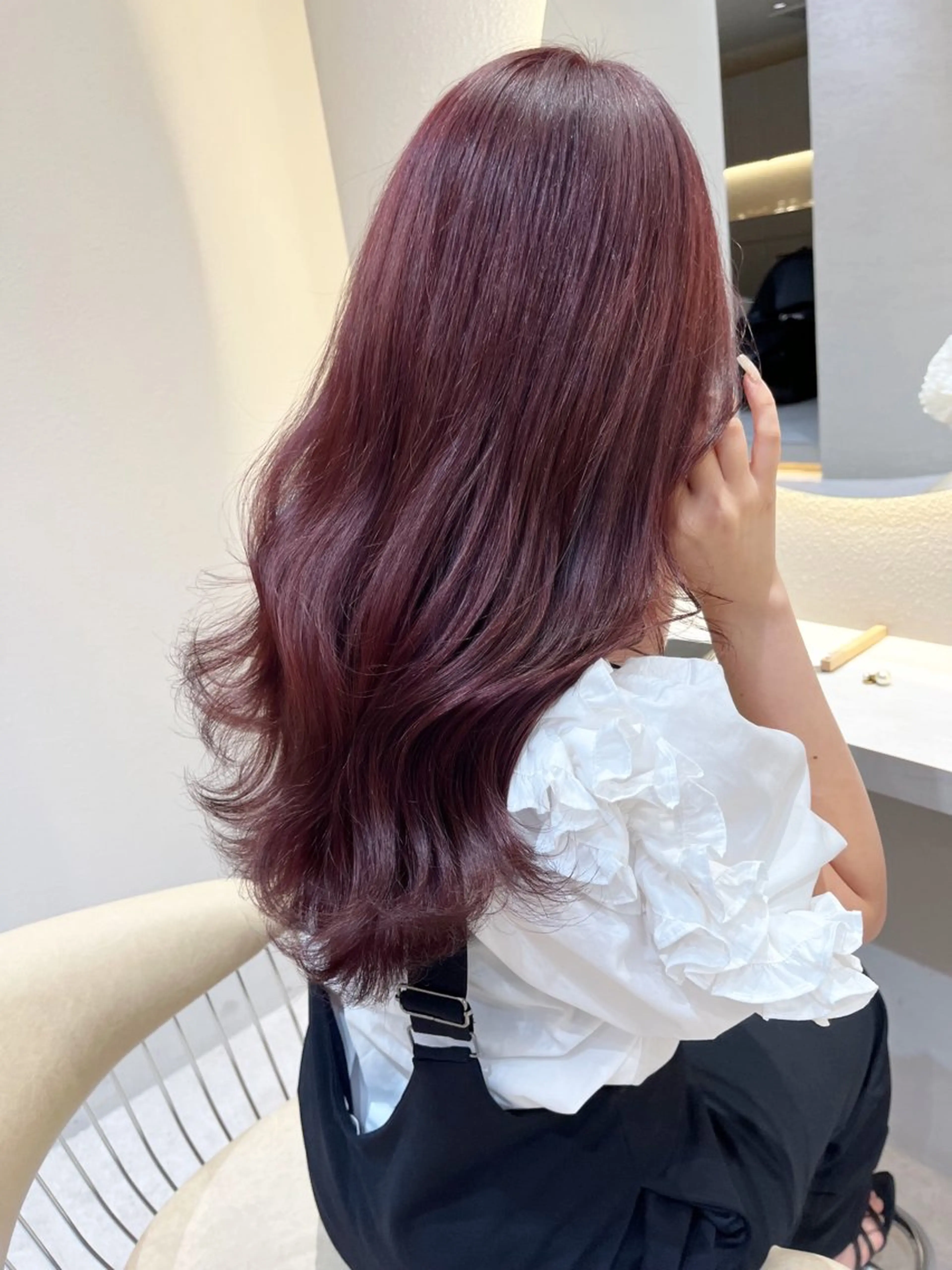 ロング カラー 透明感カラー🤎 中川智帆のヘアスタイル