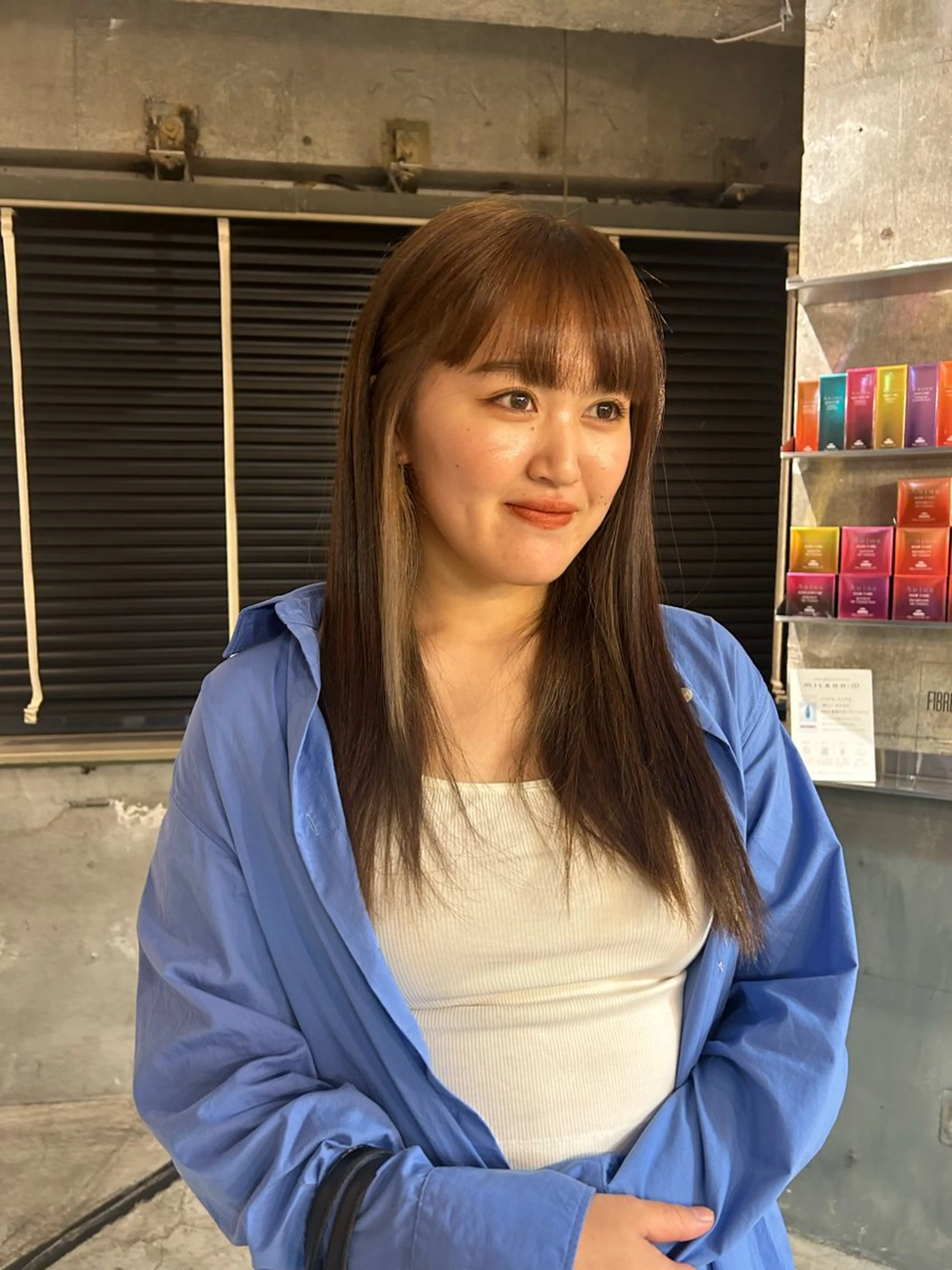 ロング カラー ベージュカラー ブリーチ ブラウンカラー マロンブラウン ヘアカラー keen 立川のヘアスタイル