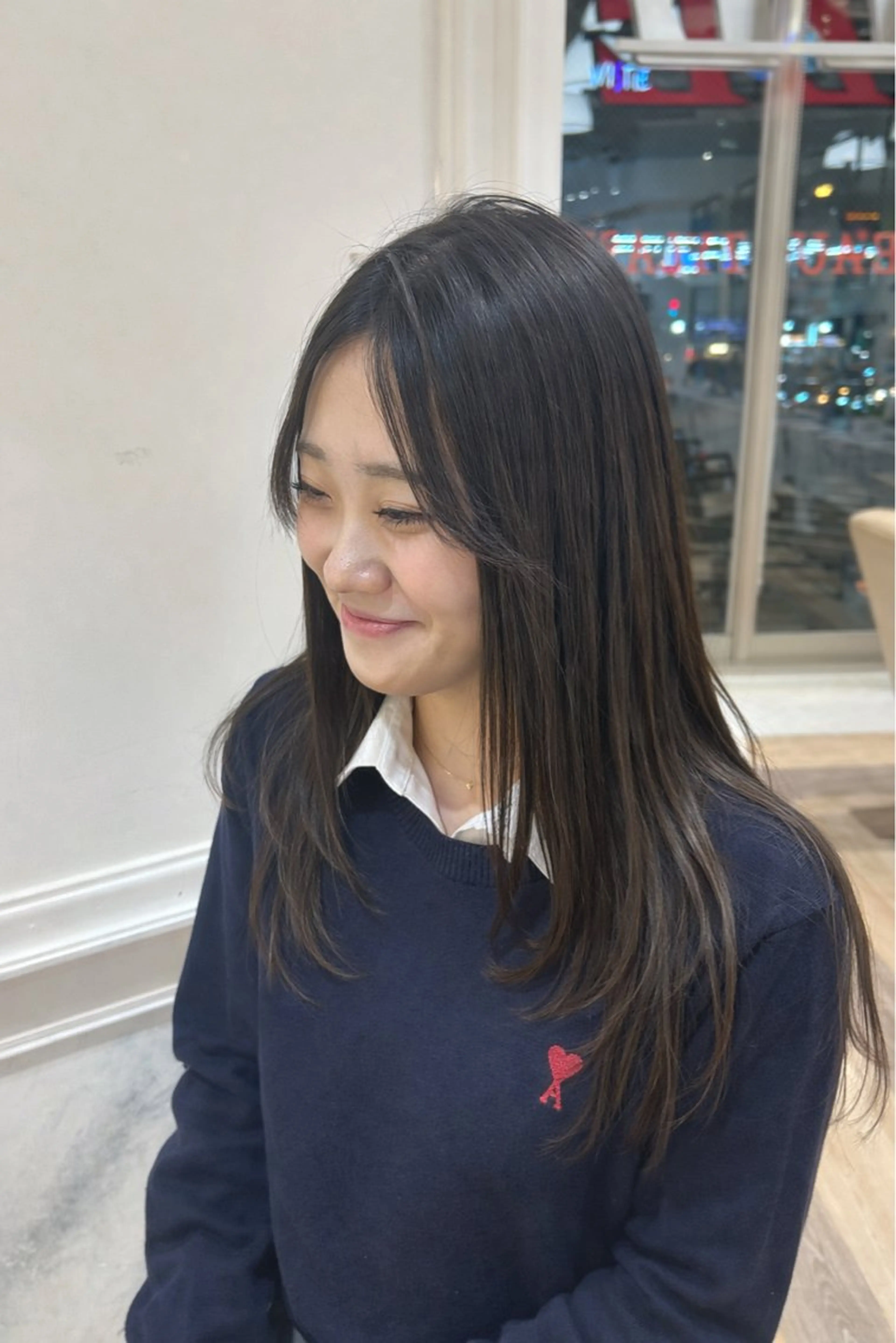 ロング レイヤーカット カット ヘアーメイクウィル野田阪神店所属・Yuu/レイヤー/ ハイライト/野田阪神のヘアスタイル