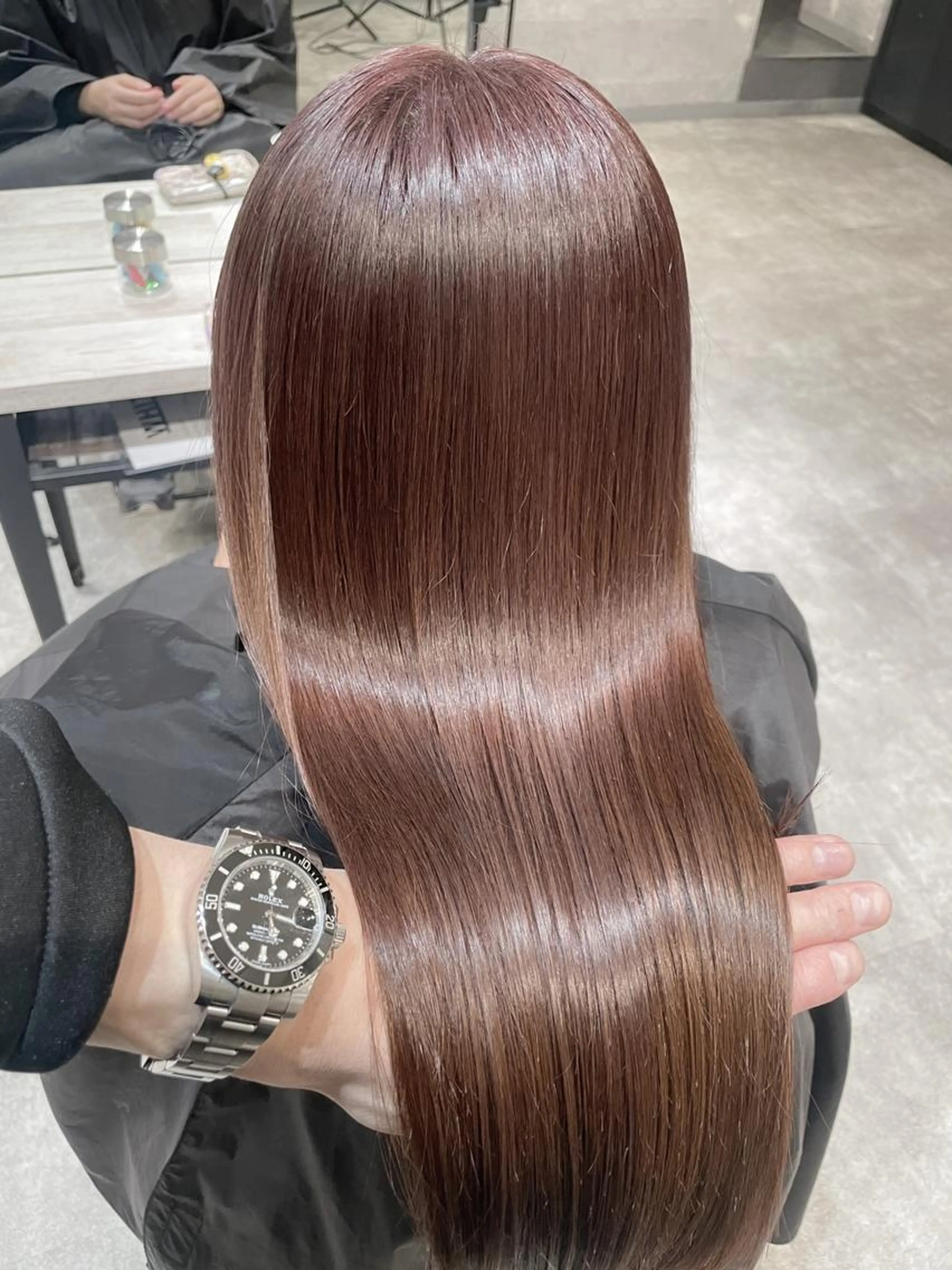 【美髪】カット + ケアカラー + 髪質改善プレミアム水素ULTOWA TR / ￥14500の写真