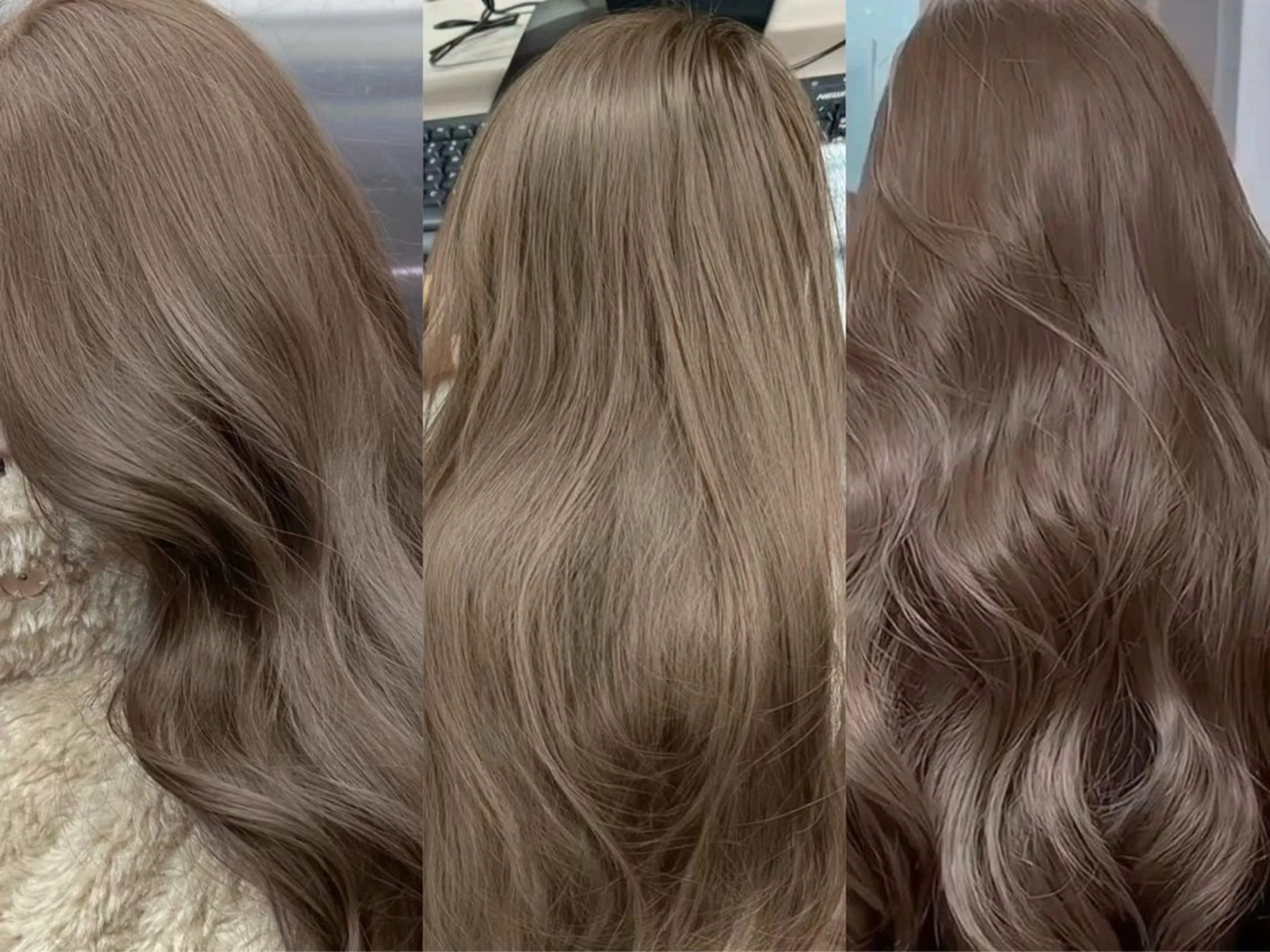 ロング ヘアカラー MASHU韓国ヘア/ レイヤー/透明感カラのヘアスタイル