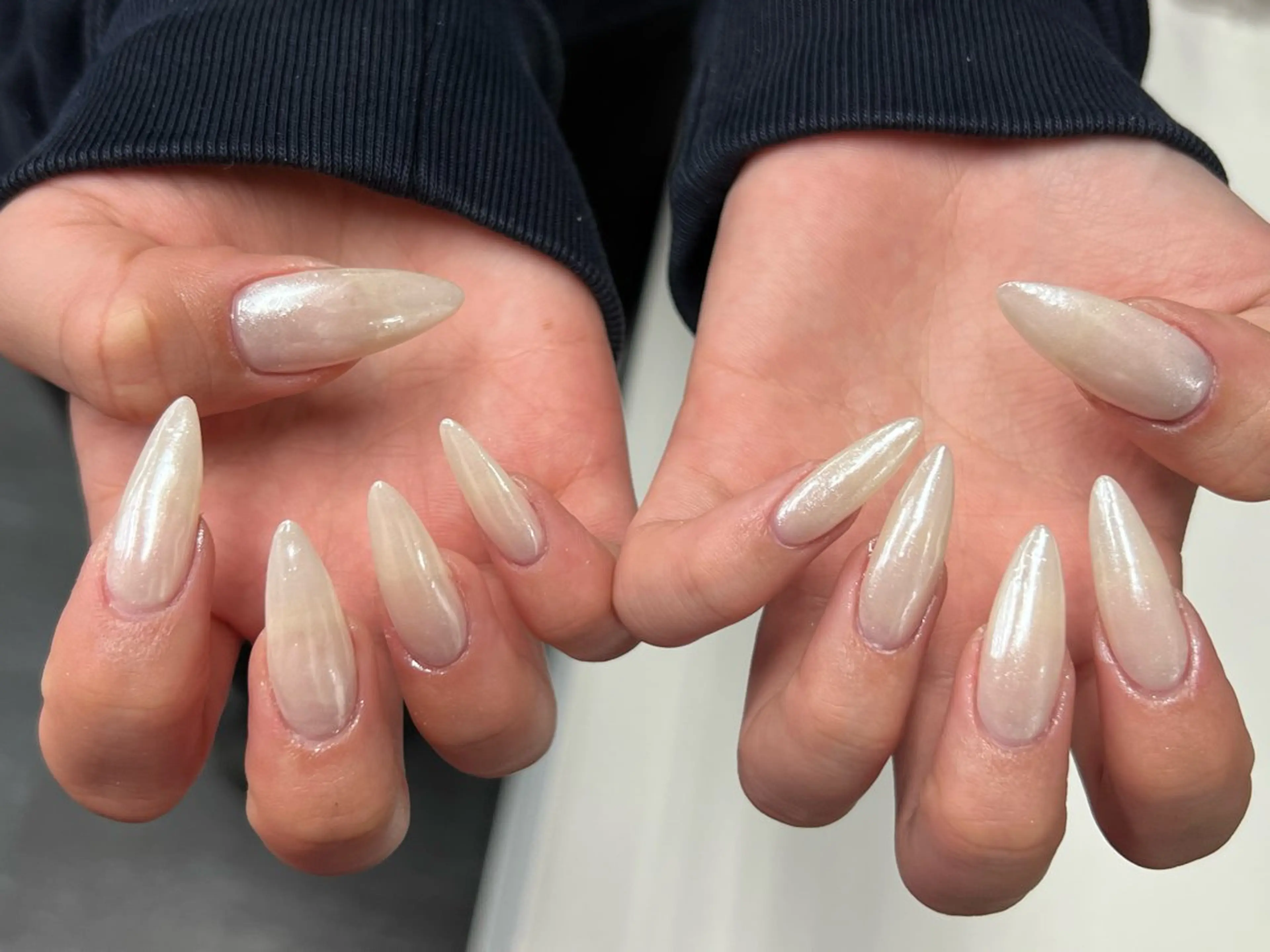 ネイル 韓国ネイル 持ち込み ニュアンスネイル ネイルチップ ハンドネイル Tini ANA.CHUOのネイルデザイン