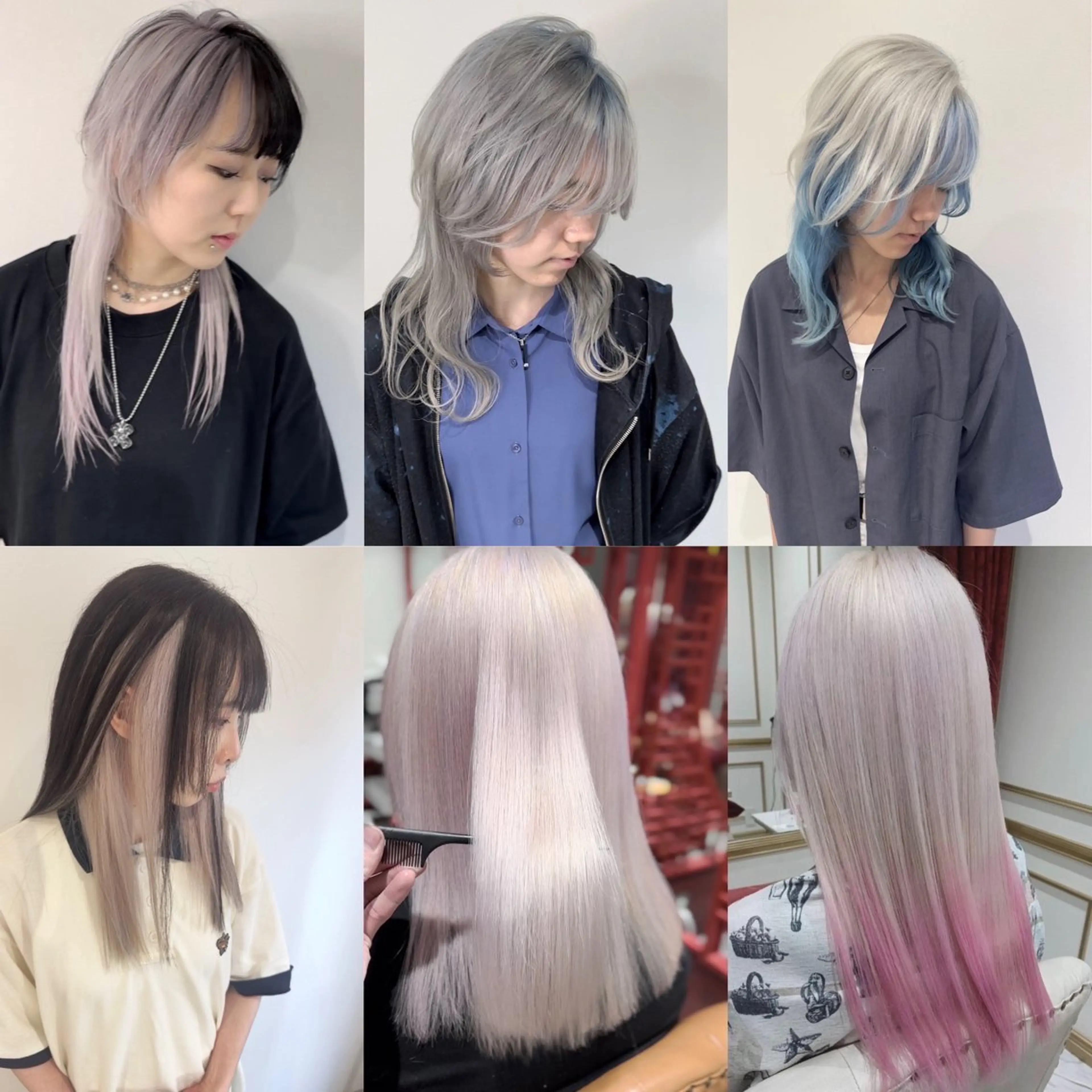 ロング カラー ハイトーンカラー ヘアカラー 🐺青木光太朗 ウルフ/レイヤー🐺のヘアスタイル