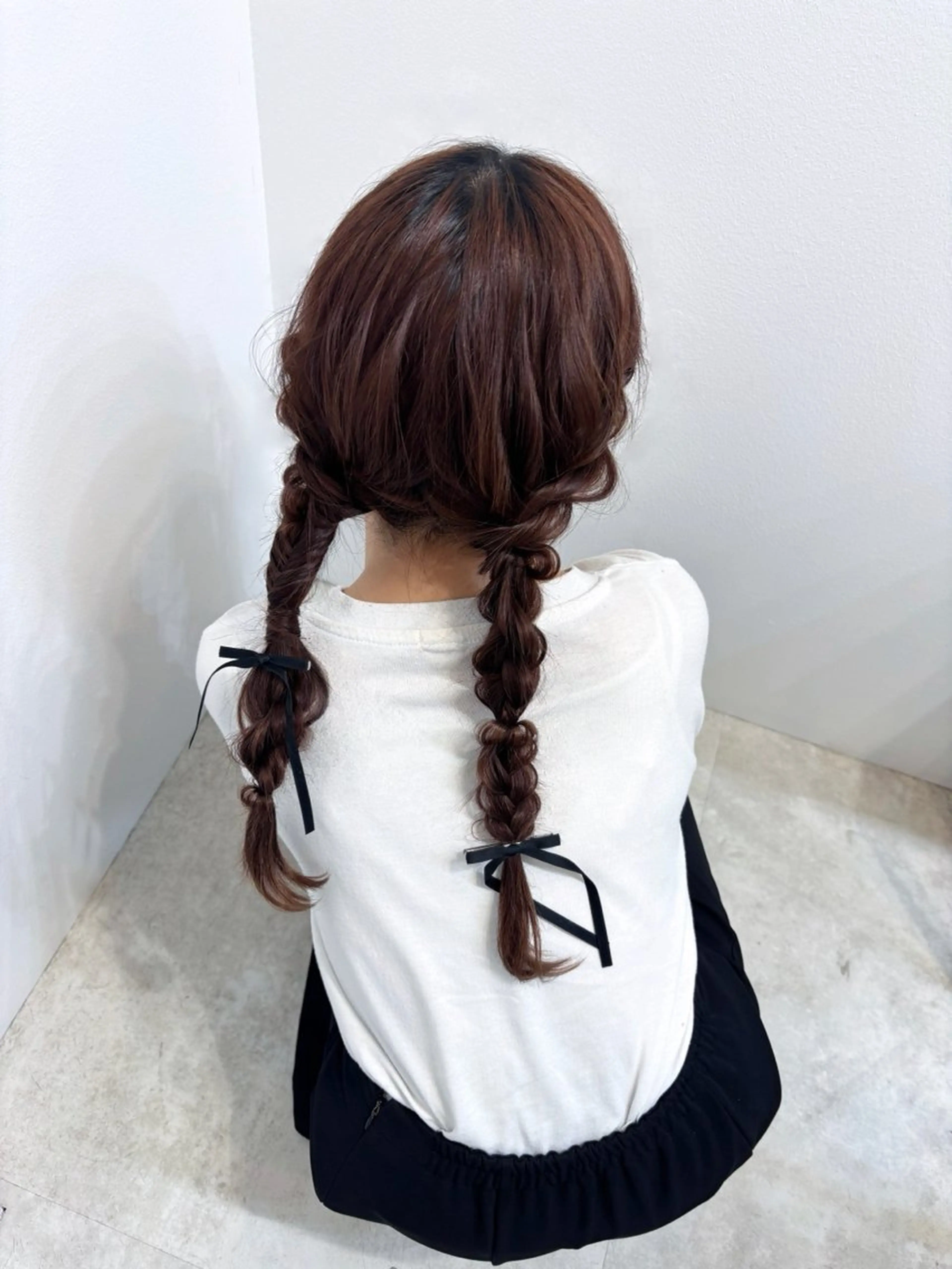 セミロング FERiCIA所属・ちはな‎🤍 ヘアセット／縮毛矯正のヘアスタイル