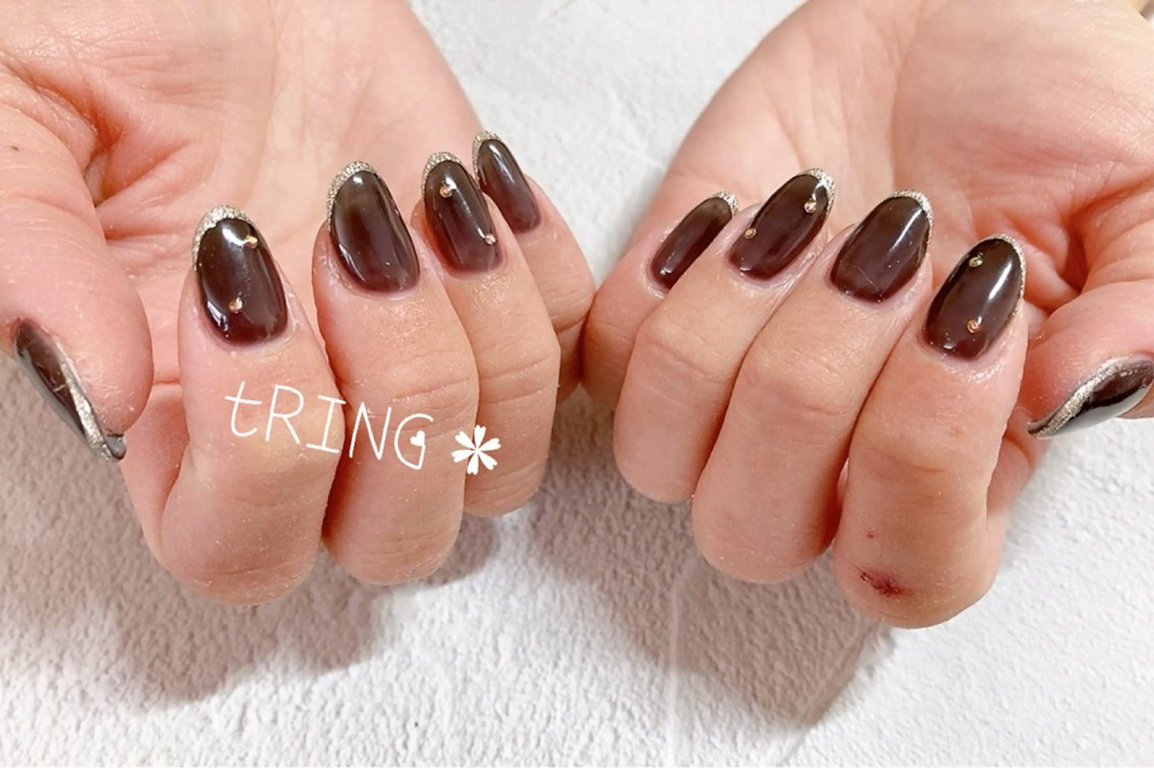 ネイル ハンドネイル tRING＊ しいの木台のネイルデザイン