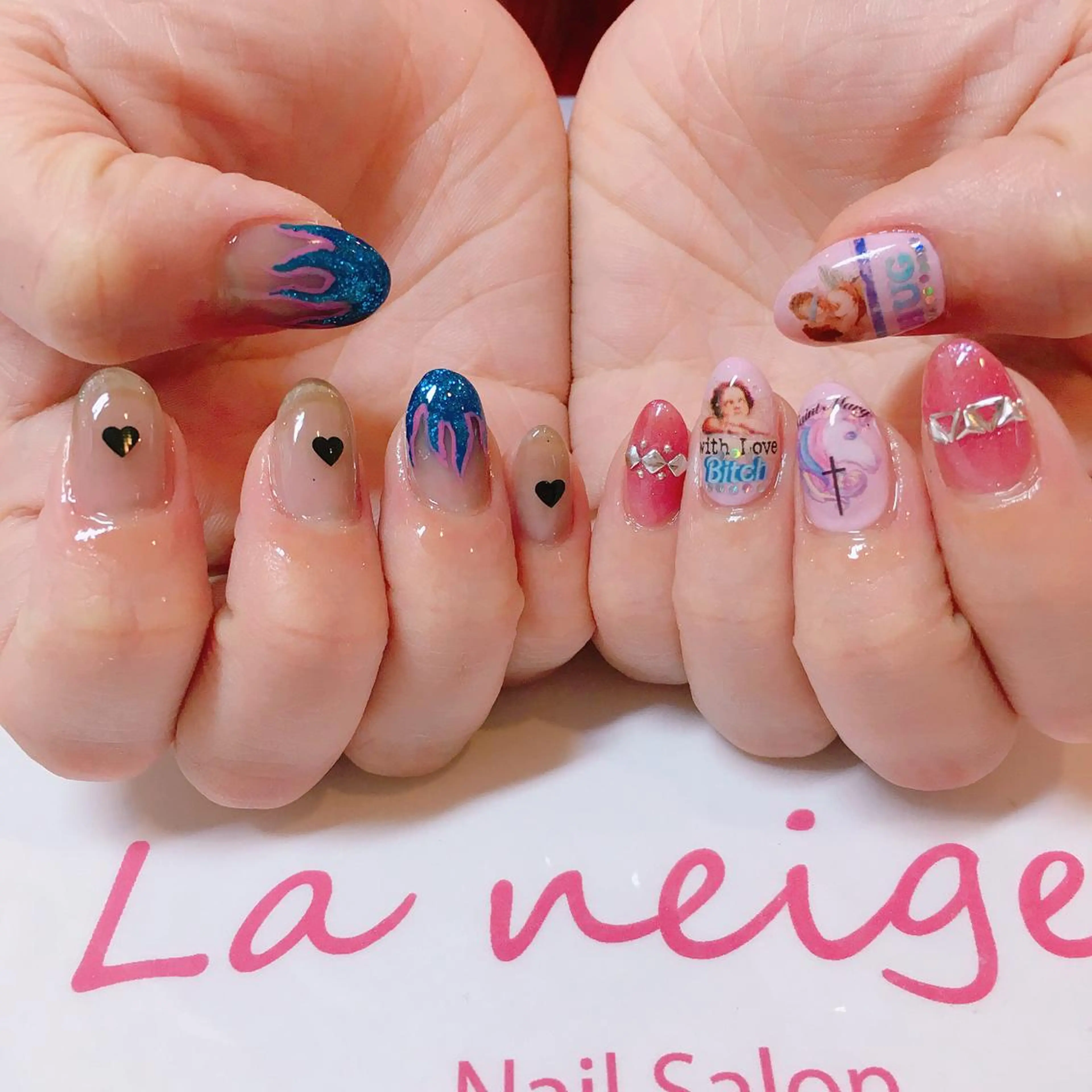 ネイル La neige* yuki 🥯🍑のネイルデザイン