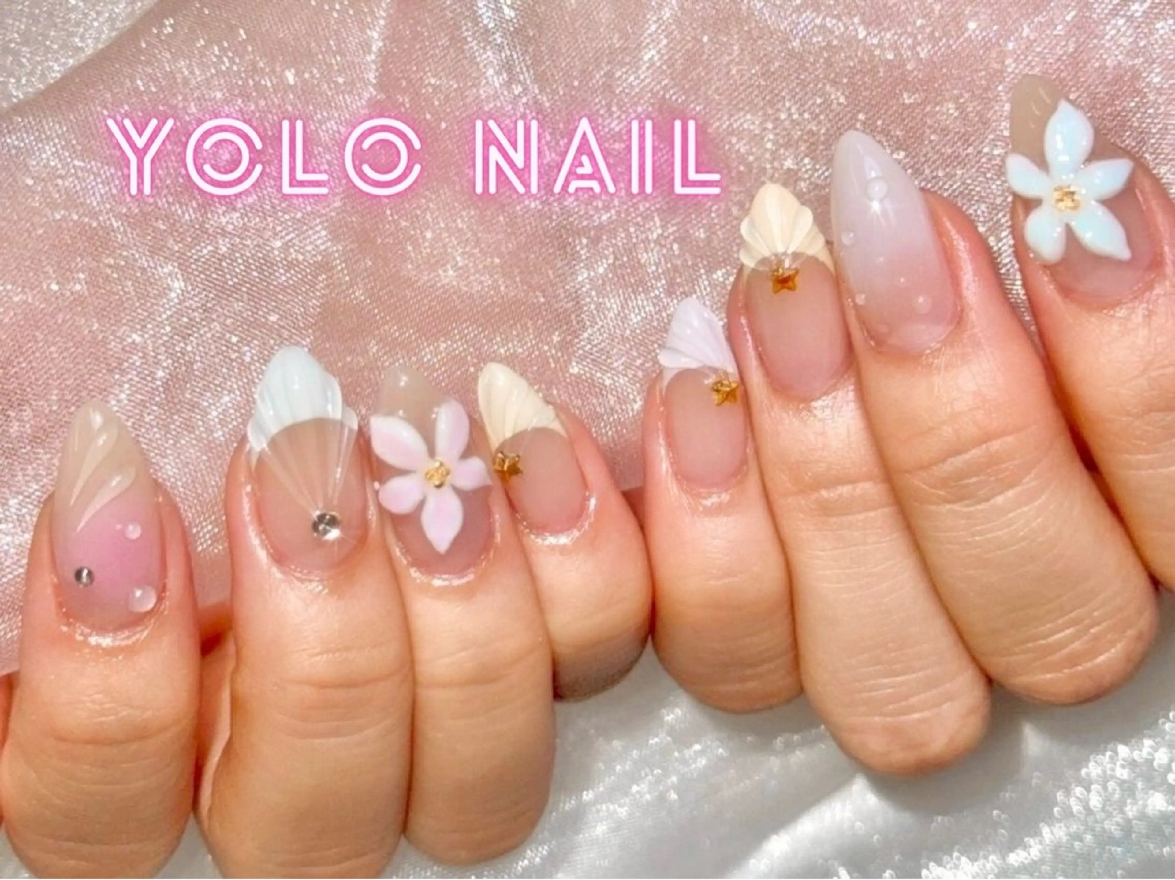 ネイル 持ち込み ハンドネイル YOLONAIL心斎橋店所属・田本 和音のネイルデザイン