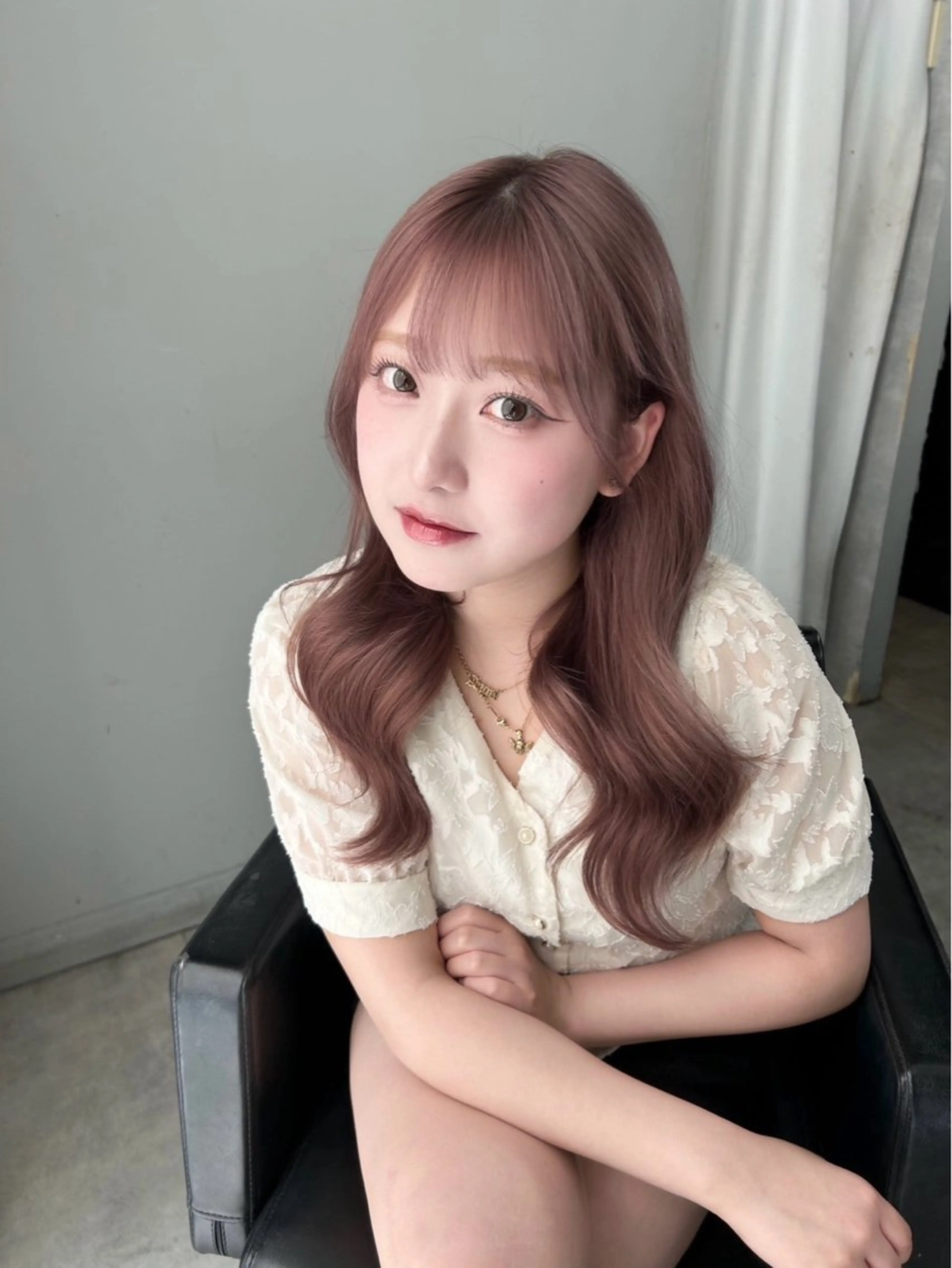 ロング カット ヘアカラー トリートメント ヘアセット 🩶ブリーチ/ レイヤー🩶フミカのヘアスタイル