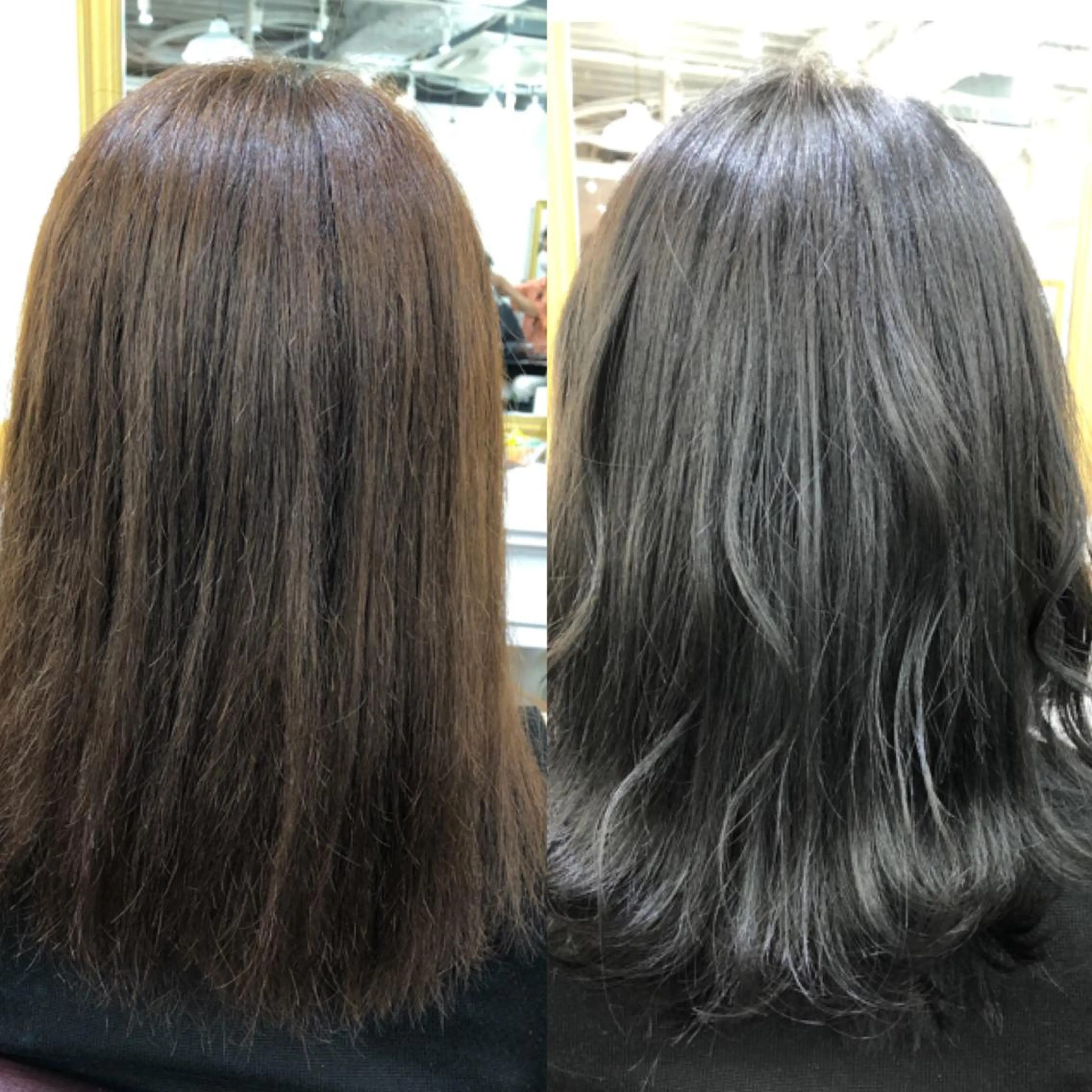 セミロング カラー ダークグレー ダークグレージュ グレージュ レイヤー×髪質改善✨ 渋谷/佐藤侑哉のヘアスタイル