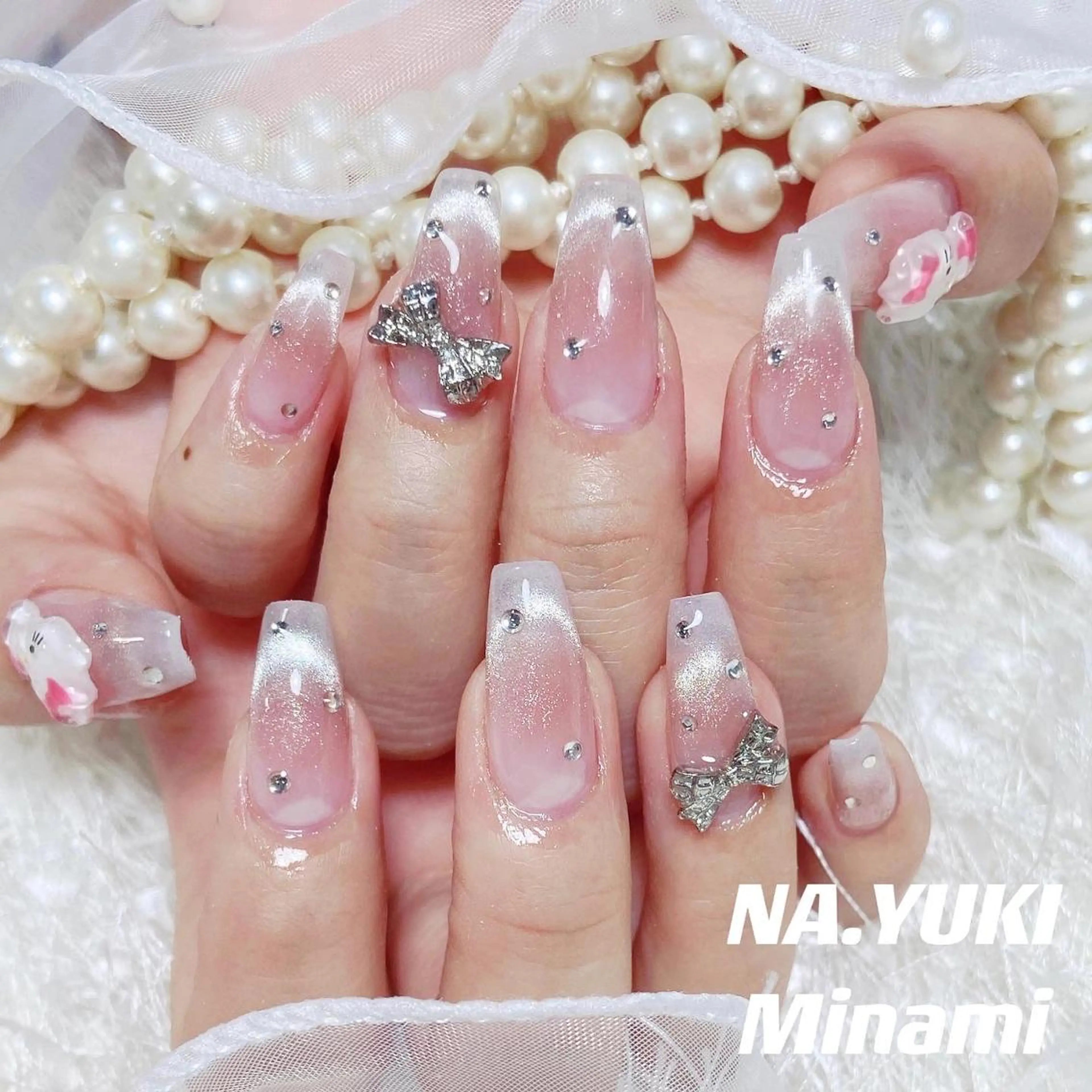 ネイル ロング キッズ ヘアアレンジ ハンドネイル ハンドケア ナユキNA.YUKI 池袋店のネイルデザイン