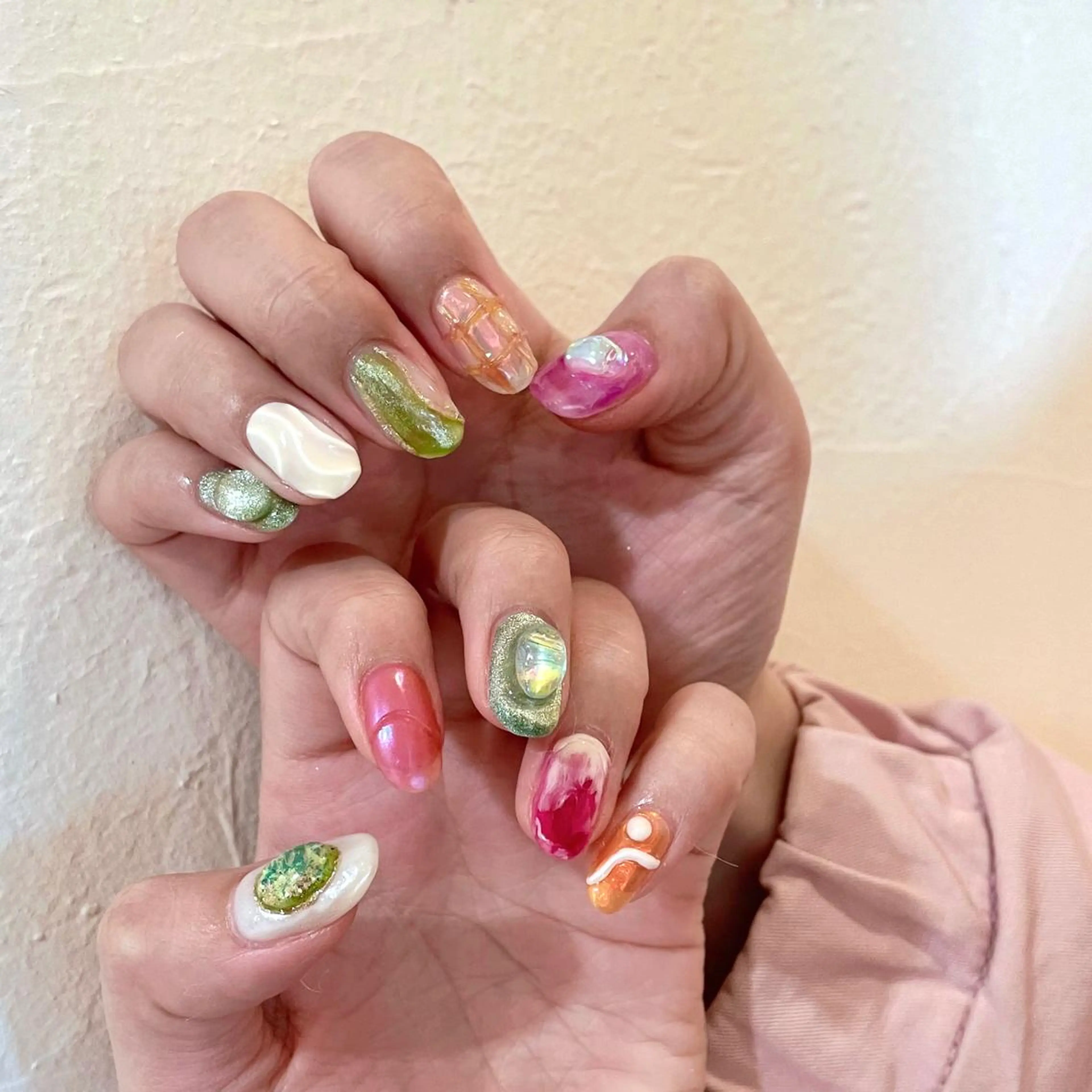 ネイル ハンドネイル 新井 ひなののネイルデザイン