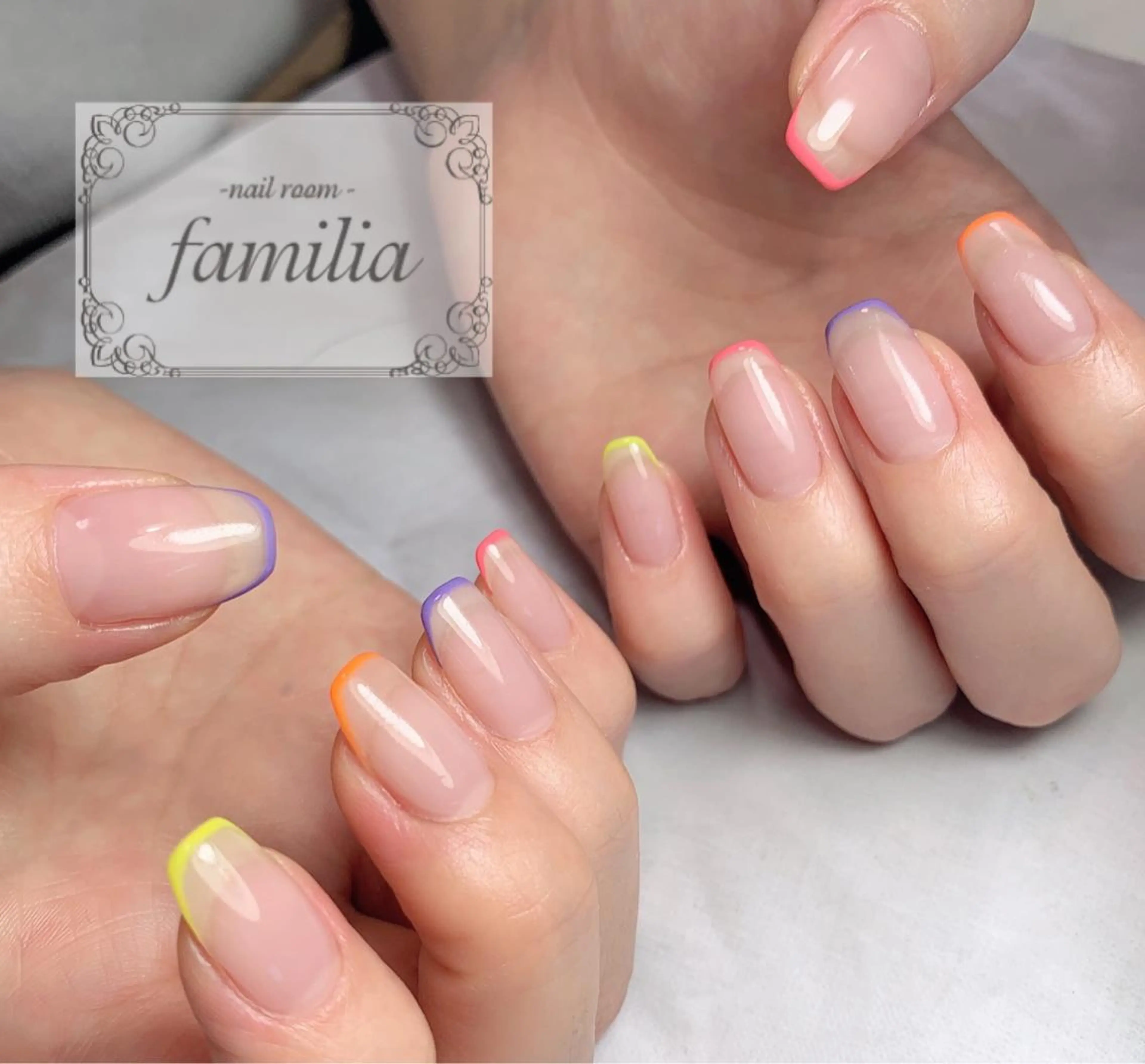 ネイル フレンチネイル ハンドネイル -nailroom- familiaのネイルデザイン