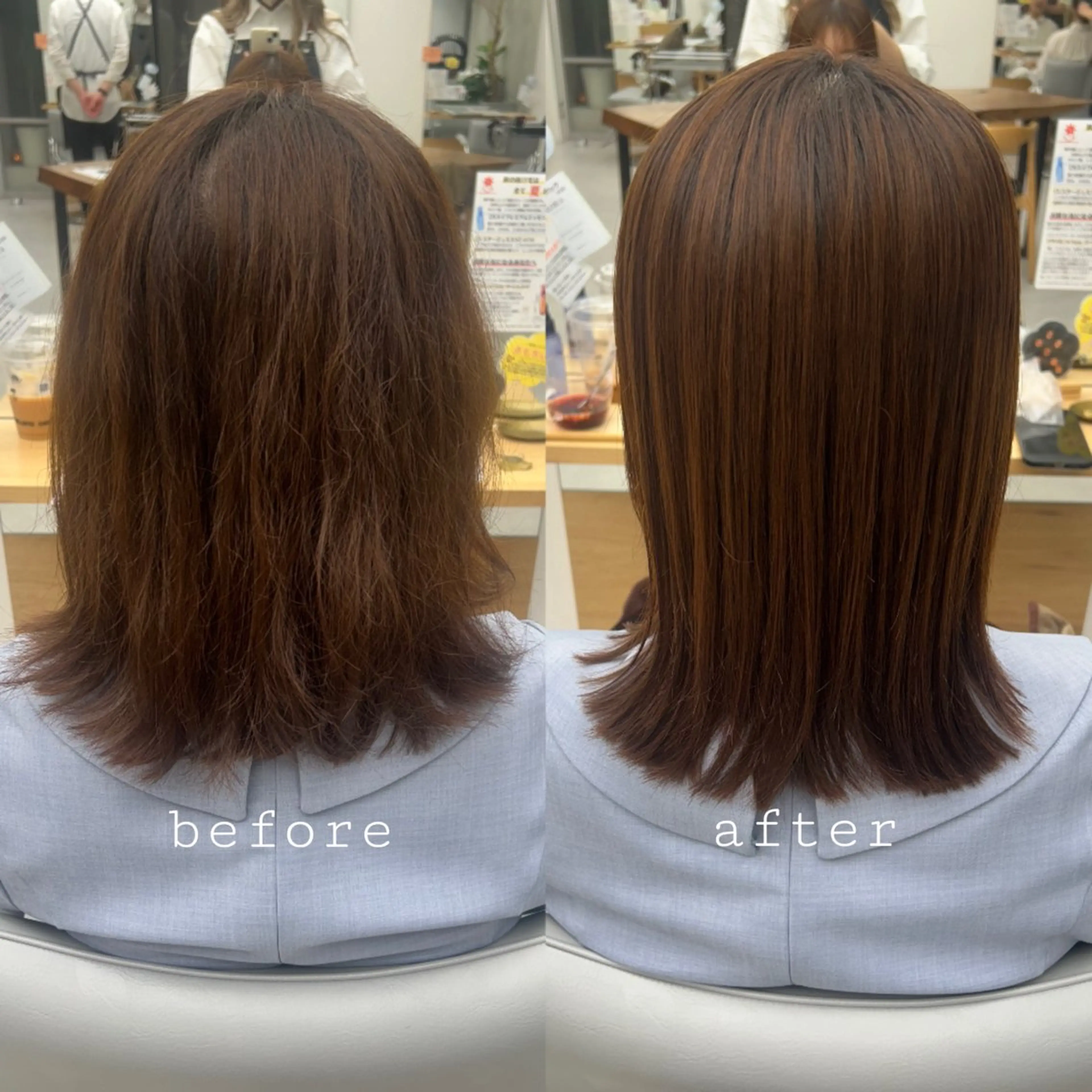 ミディアム パーマ [透明感カラ ー🥣💕]高木愛理のヘアスタイル