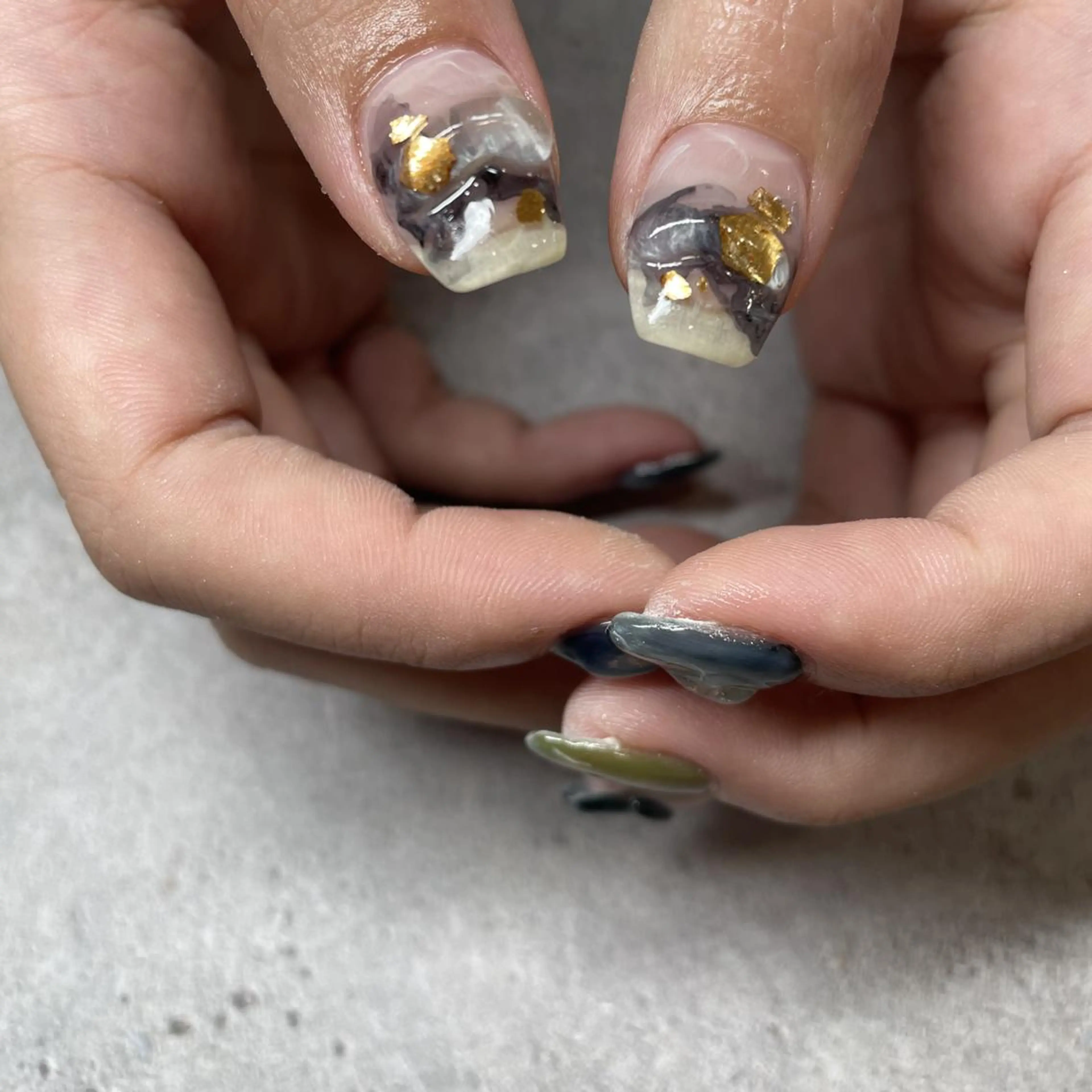 ネイル ハンドネイル フットネイル p.o.n. nuance/個性的のネイルデザイン