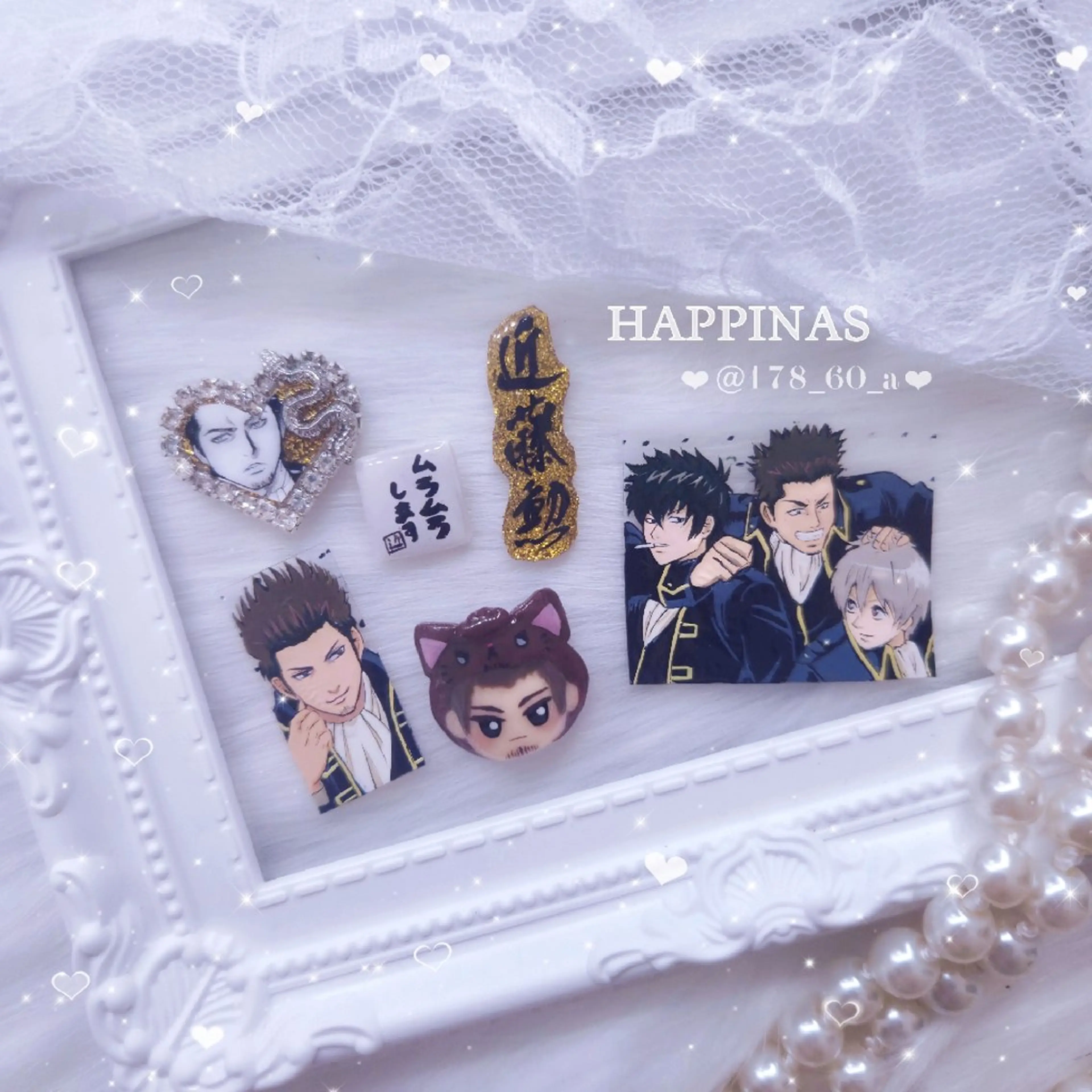 ネイル ハンドネイル HAPPINAS🎀  れん🖤痛ネイルのネイルデザイン