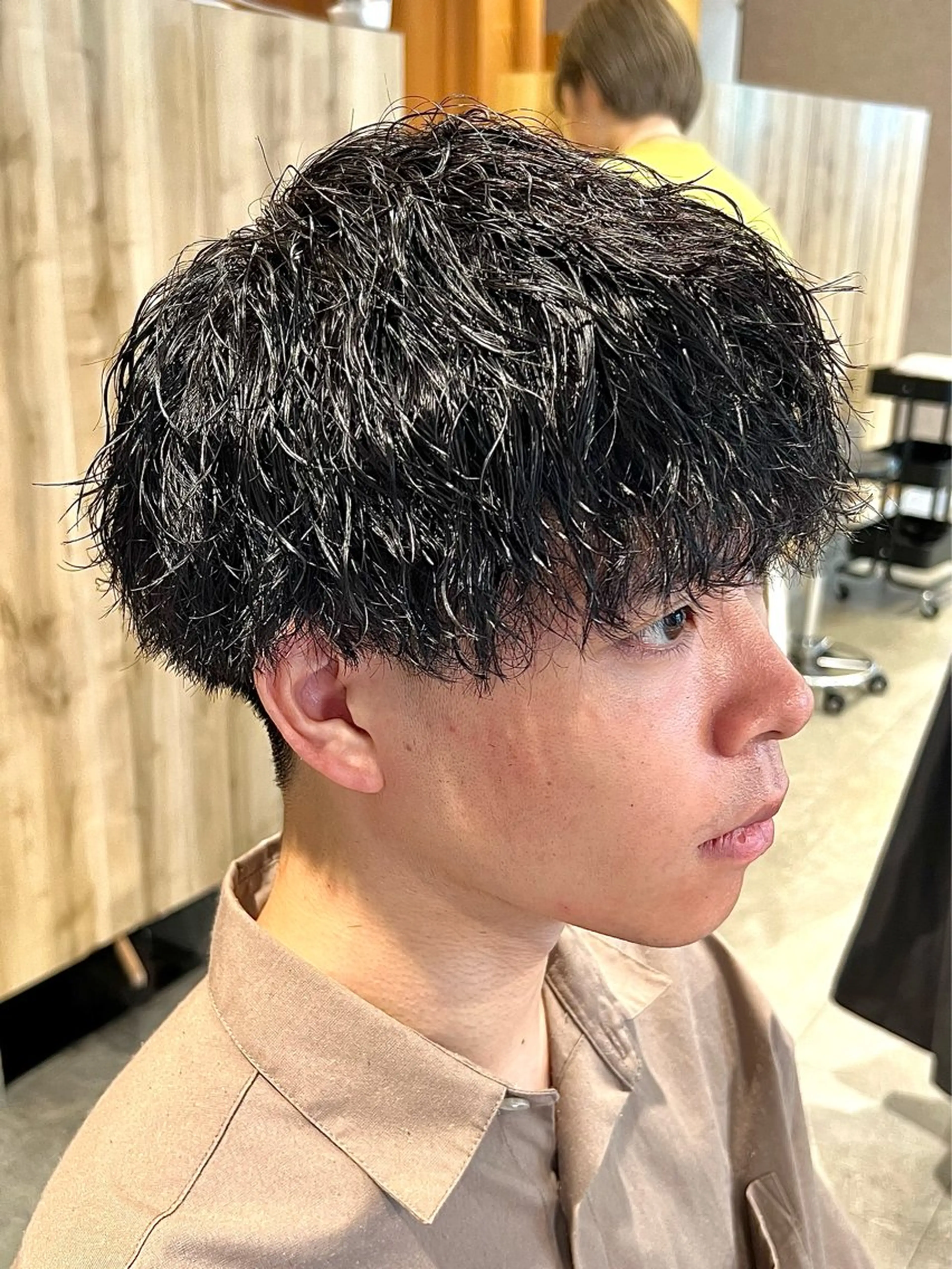 ショート パーマ メンズ men’s salon NOA solte. 【メンズサロン ノアソルテ】所属・メンズパーマ職人 加藤 弘貴のヘアスタイル