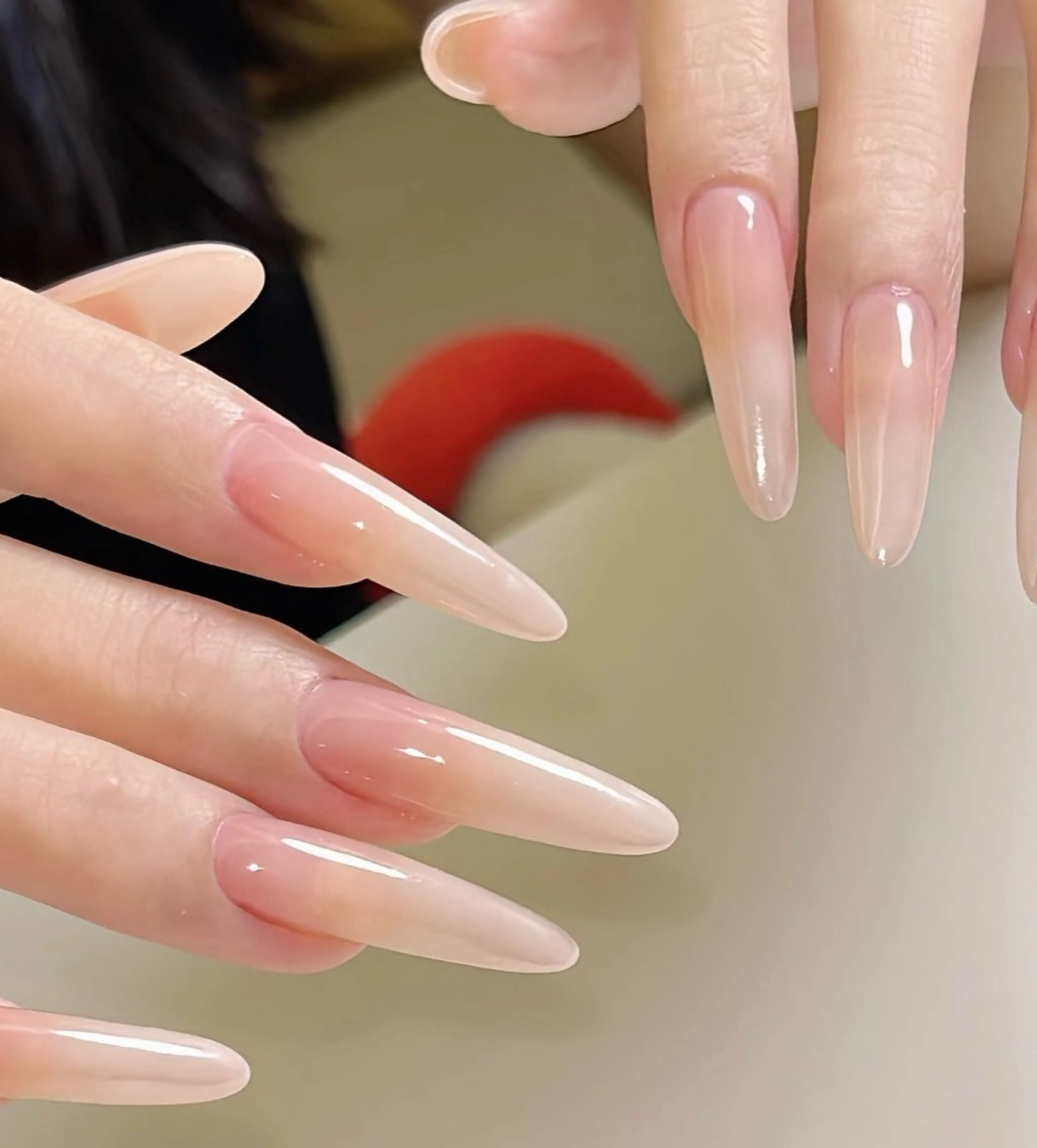 ネイル オーロラネイル フラワーネイル フットネイル フレンチネイル ジェルネイル ハンドネイル ハンドケア BabyYouMi nailのネイルデザイン