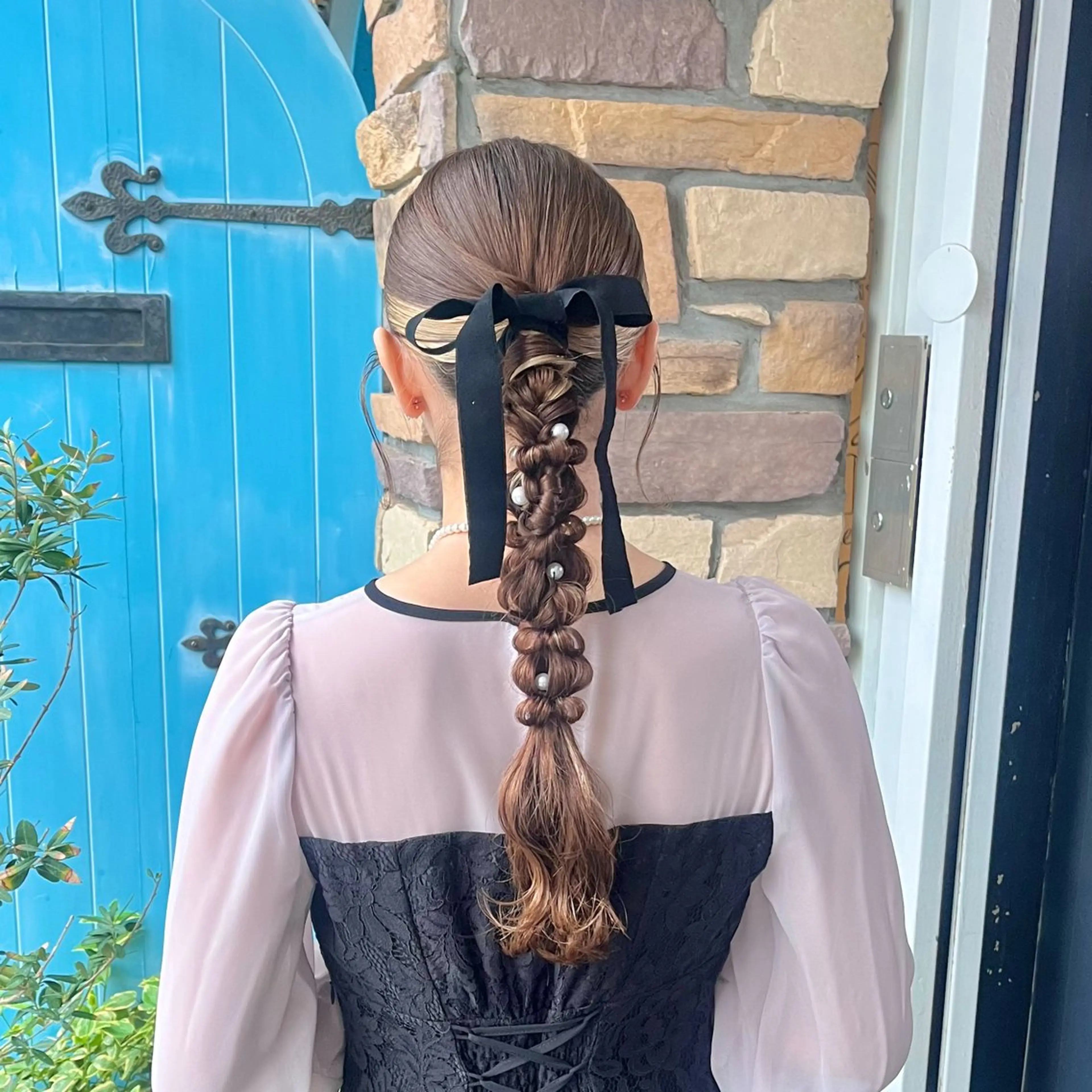 ロング ヘアアレンジ ポニーテール ヘアセット 伊藤 玲衣のヘアスタイル