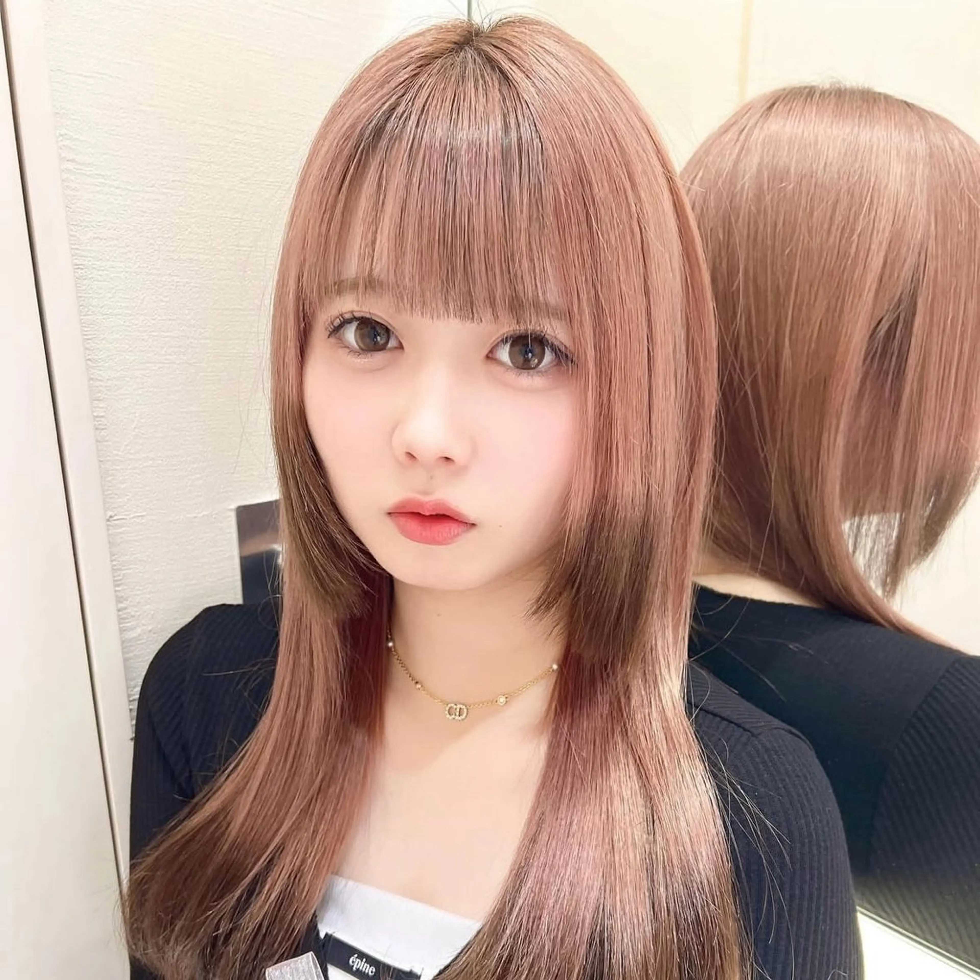 セミロング カラー カット ヘアカラー トリートメント Lond Le'a /ハイトーンカラーのヘアスタイル