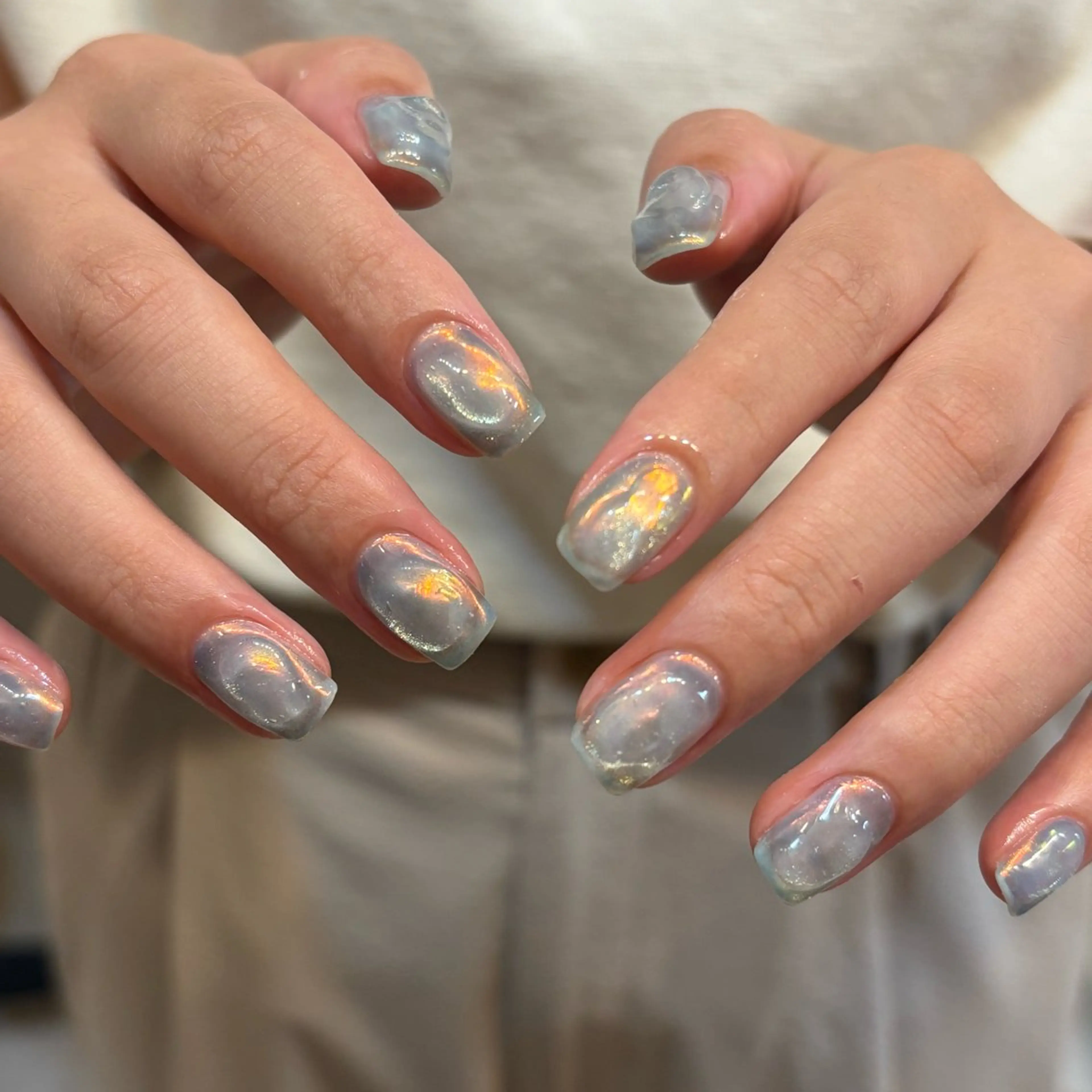 ネイル ハンドネイル カメレオン京橋🌻 草葉由佳のネイルデザイン